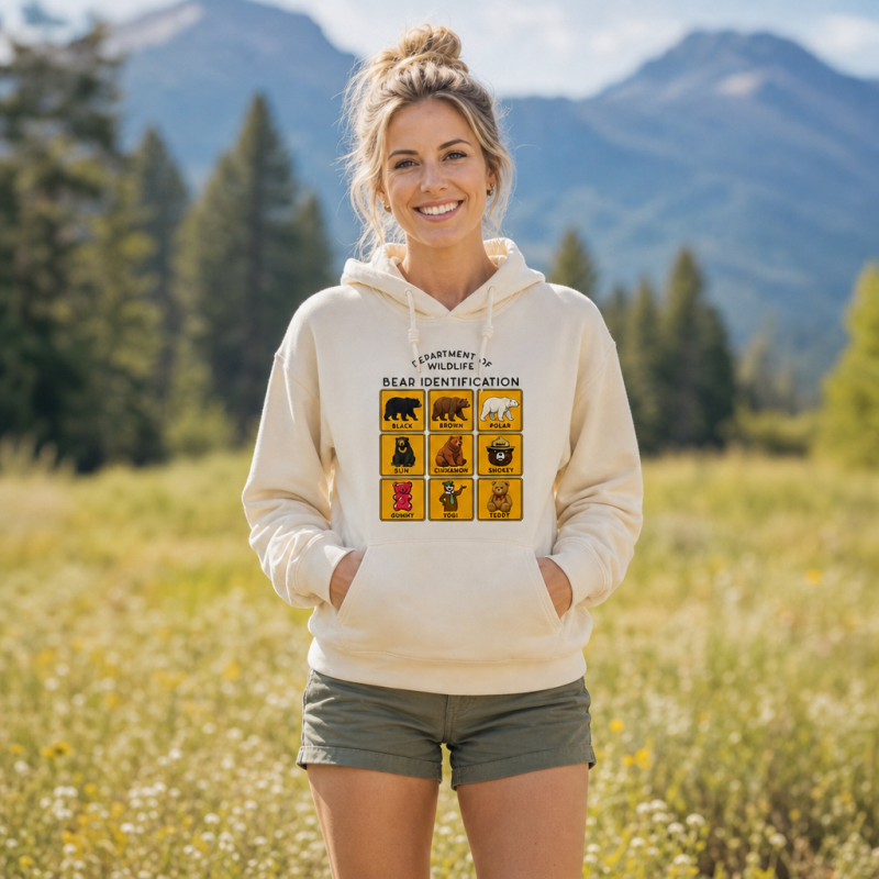 Department of Wildlife Bear Identification Gummy Bear Hoodie