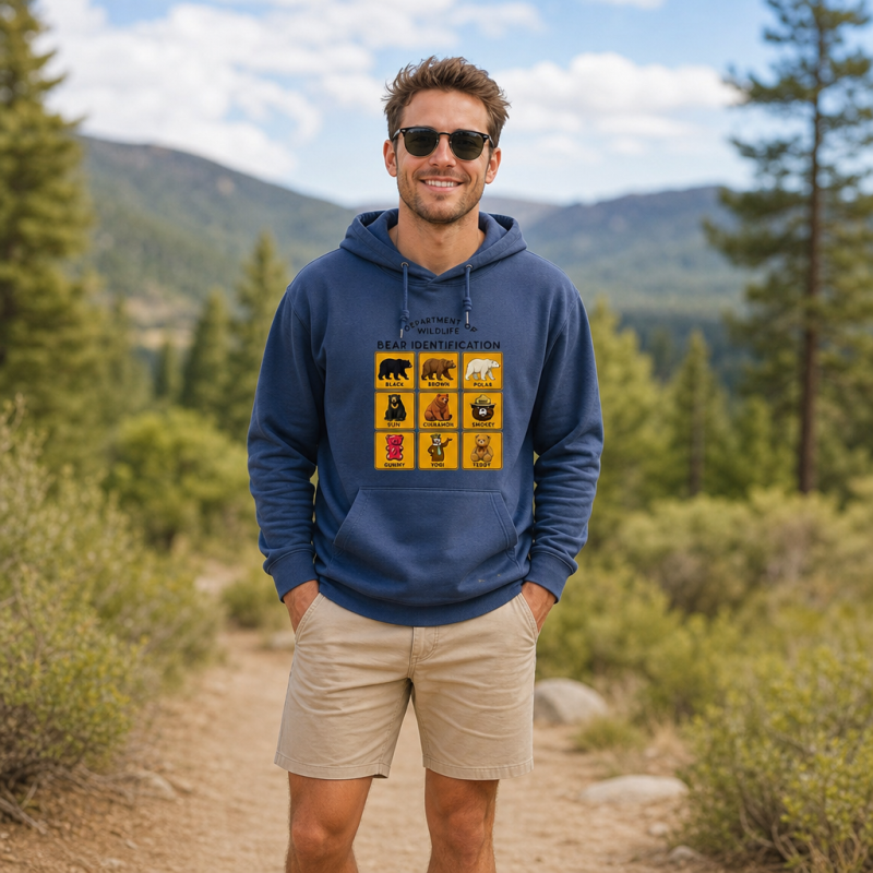 Department of Wildlife Bear Identification Gummy Bear Hoodie
