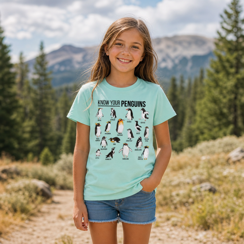 Know Your Penguins Kids T-Shirt