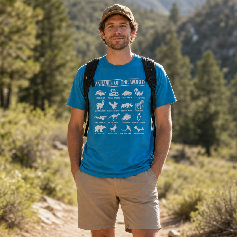 Animals of the World Funny Names T-Shirt