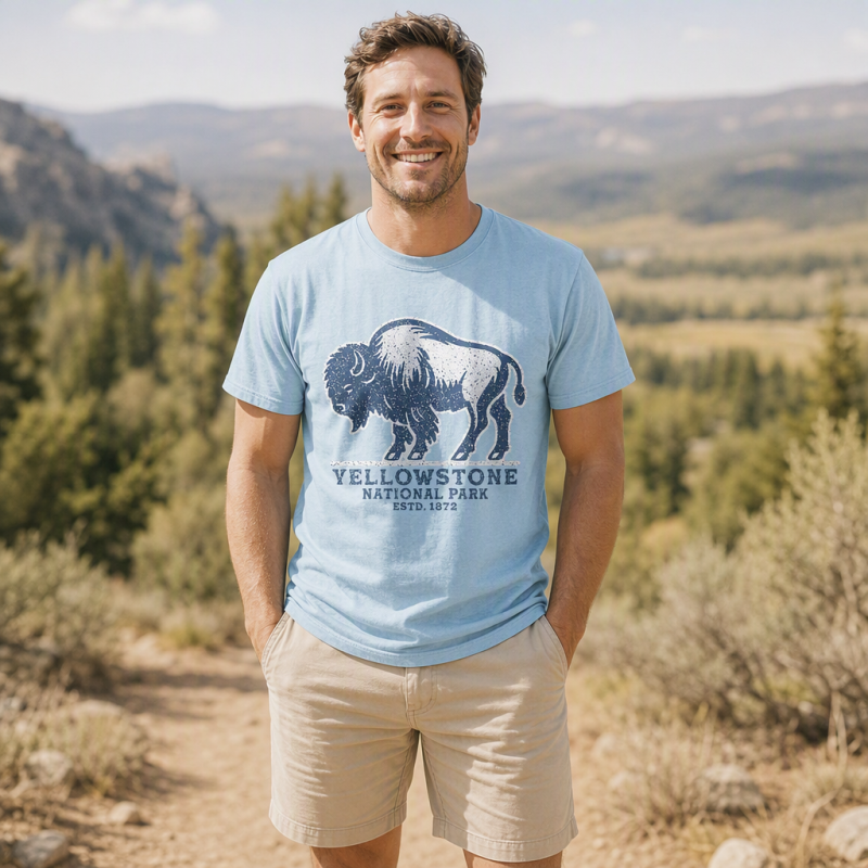 Yellowstone National Park Bison T-Shirt
