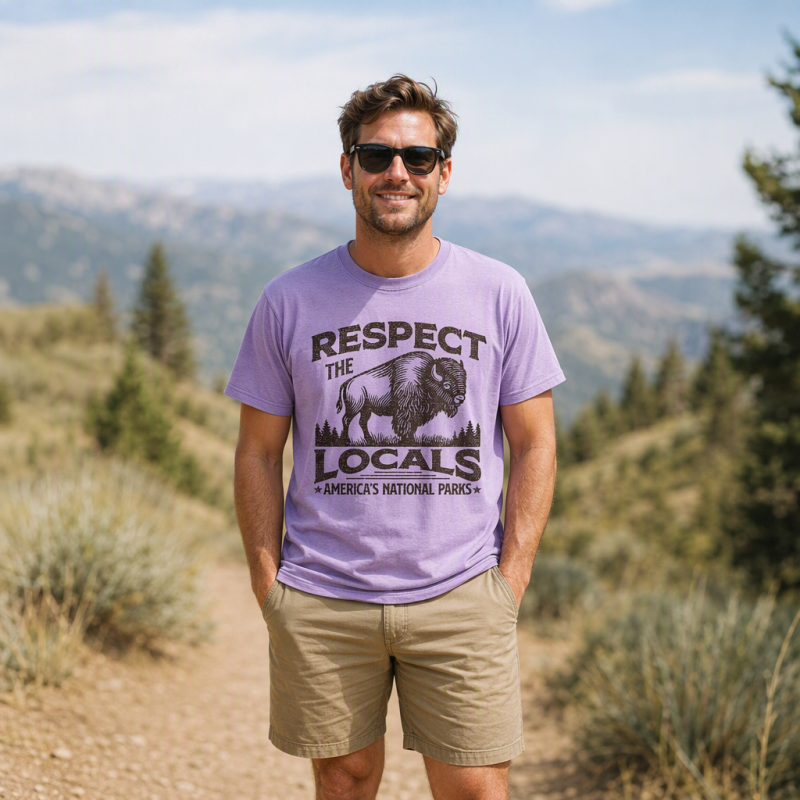 Respect the Locals Bison National Parks T-Shirt