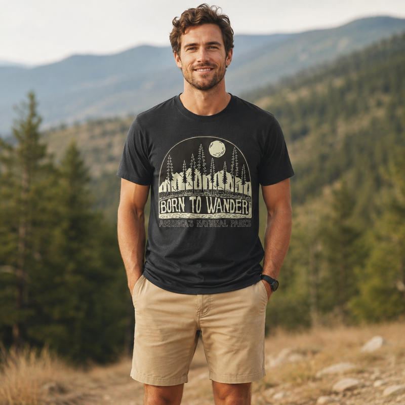 Born to Wander America’s National Parks T-Shirt