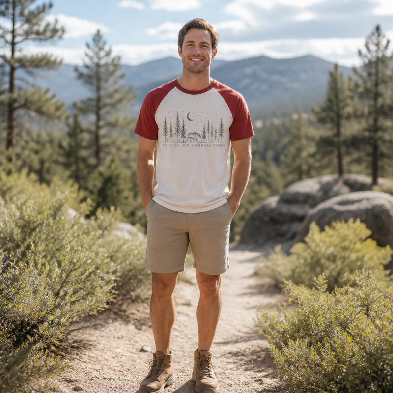 Protect The National Parks Environmental Activism Raglan T-Shirt