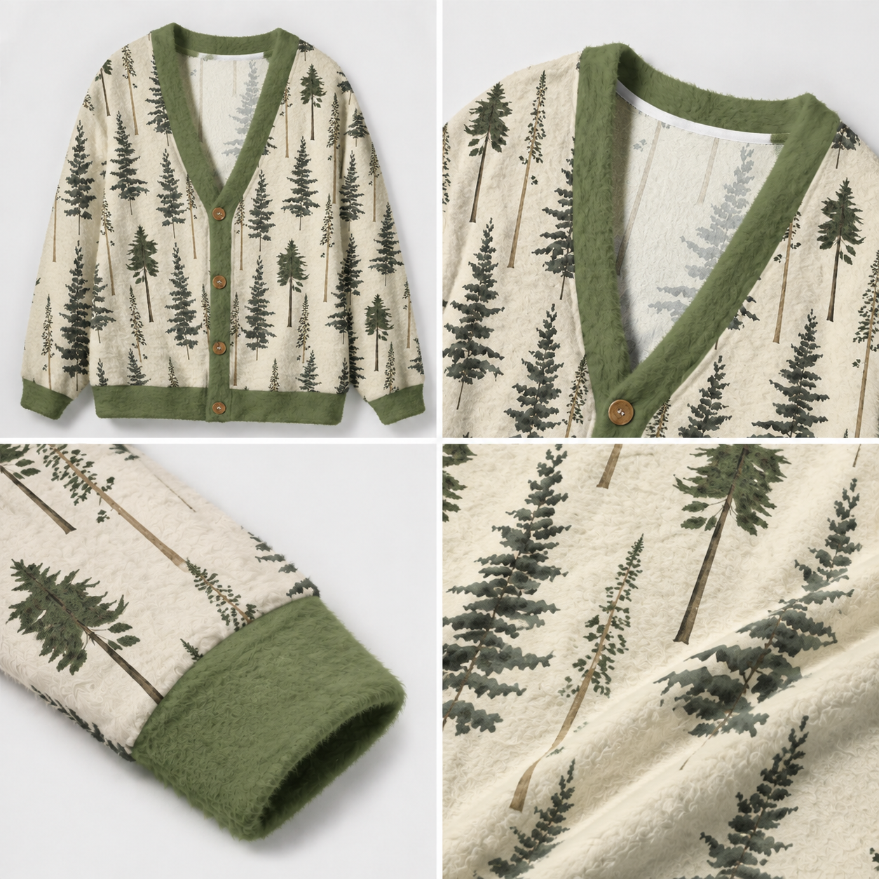 Whispering Pines Ugly Cardigan Sweaters