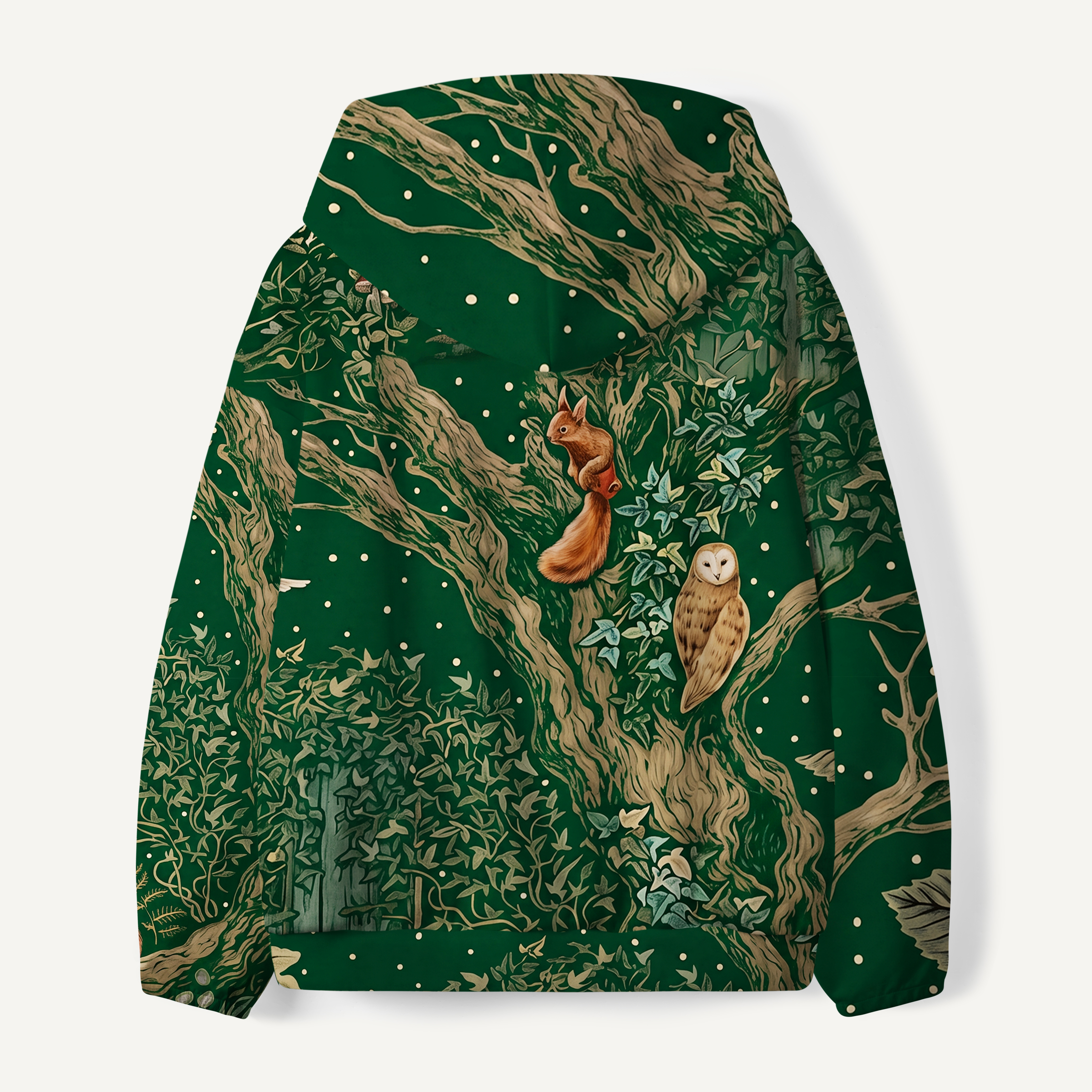 Woodland Tapestry Animal Kids Premium Eco Hoodie