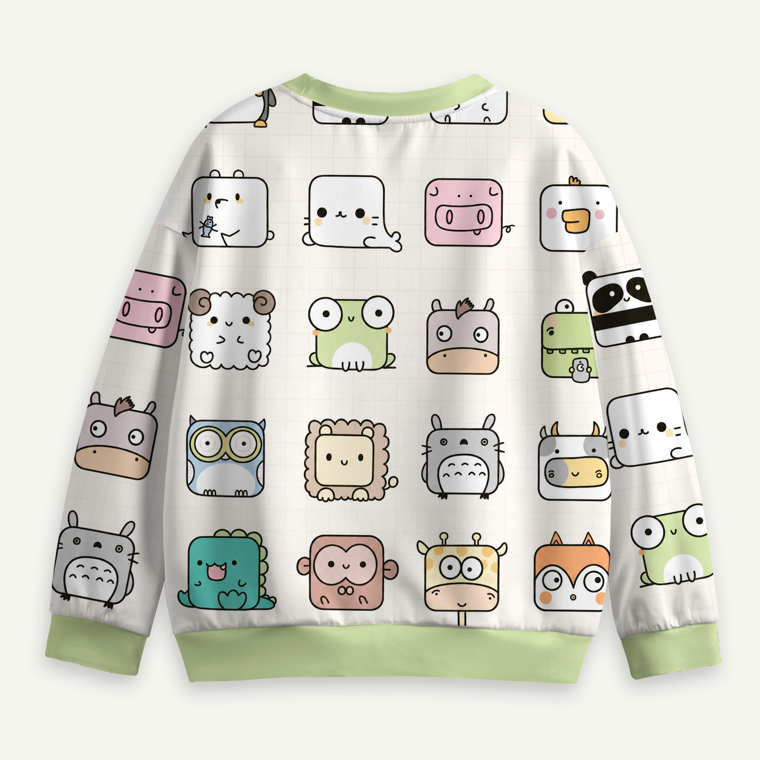 Kawaii Animal Cubes Collection Kids All-over Printed Sweatshirt