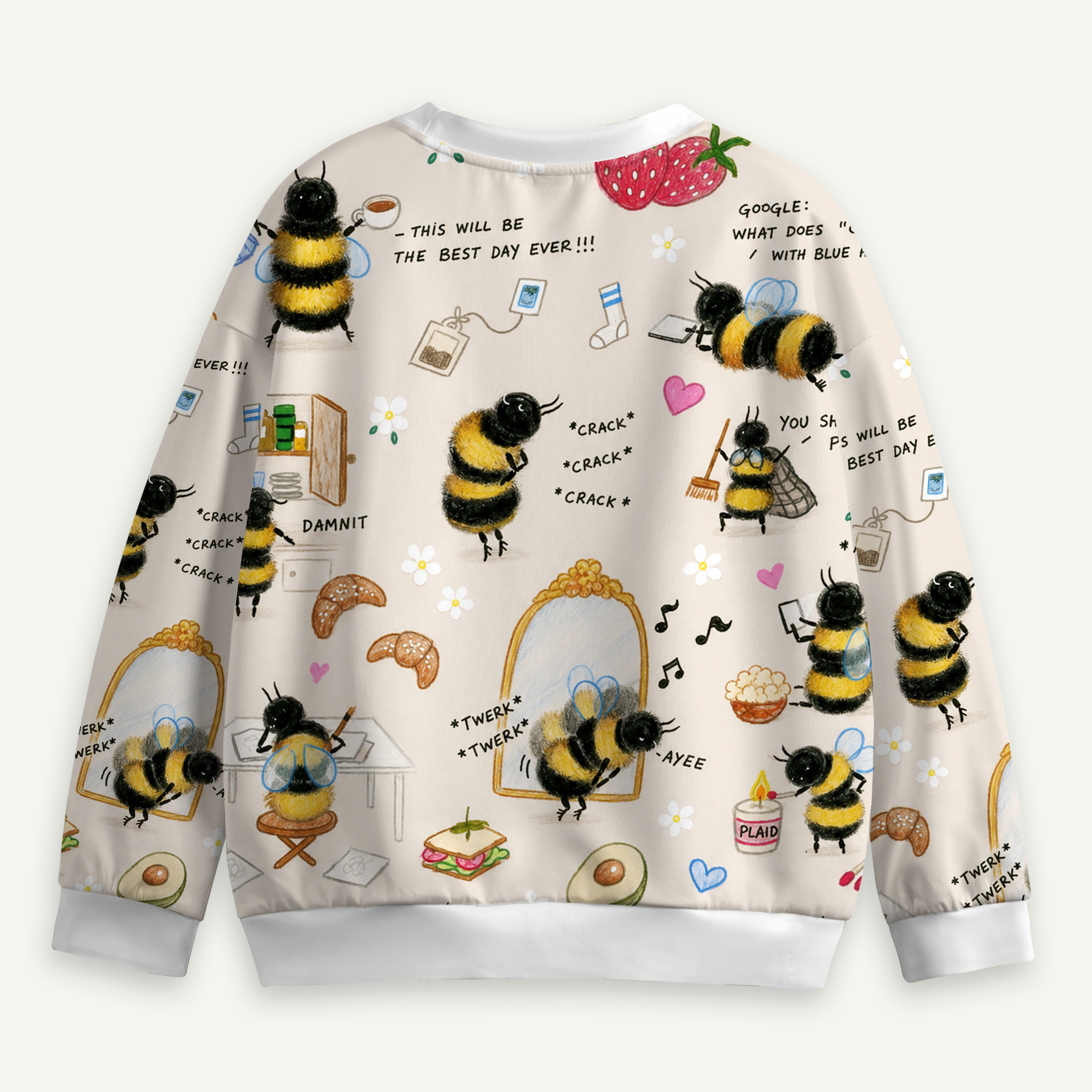 A Day In The Life Of A Bee Kids All-over Printed Sweatshirt