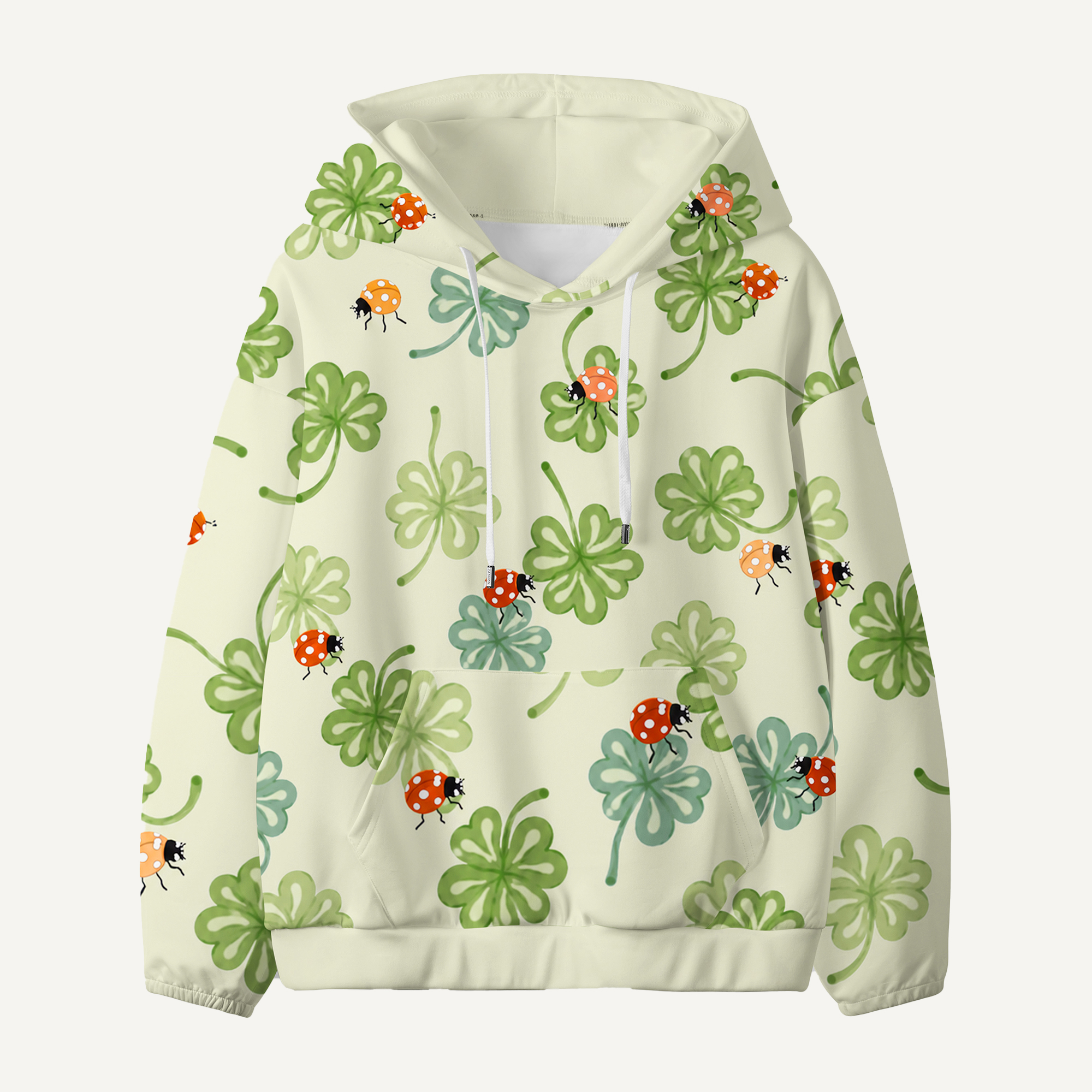 Clover Garden Botanical Pattern Kids All-over Printed Hoodie