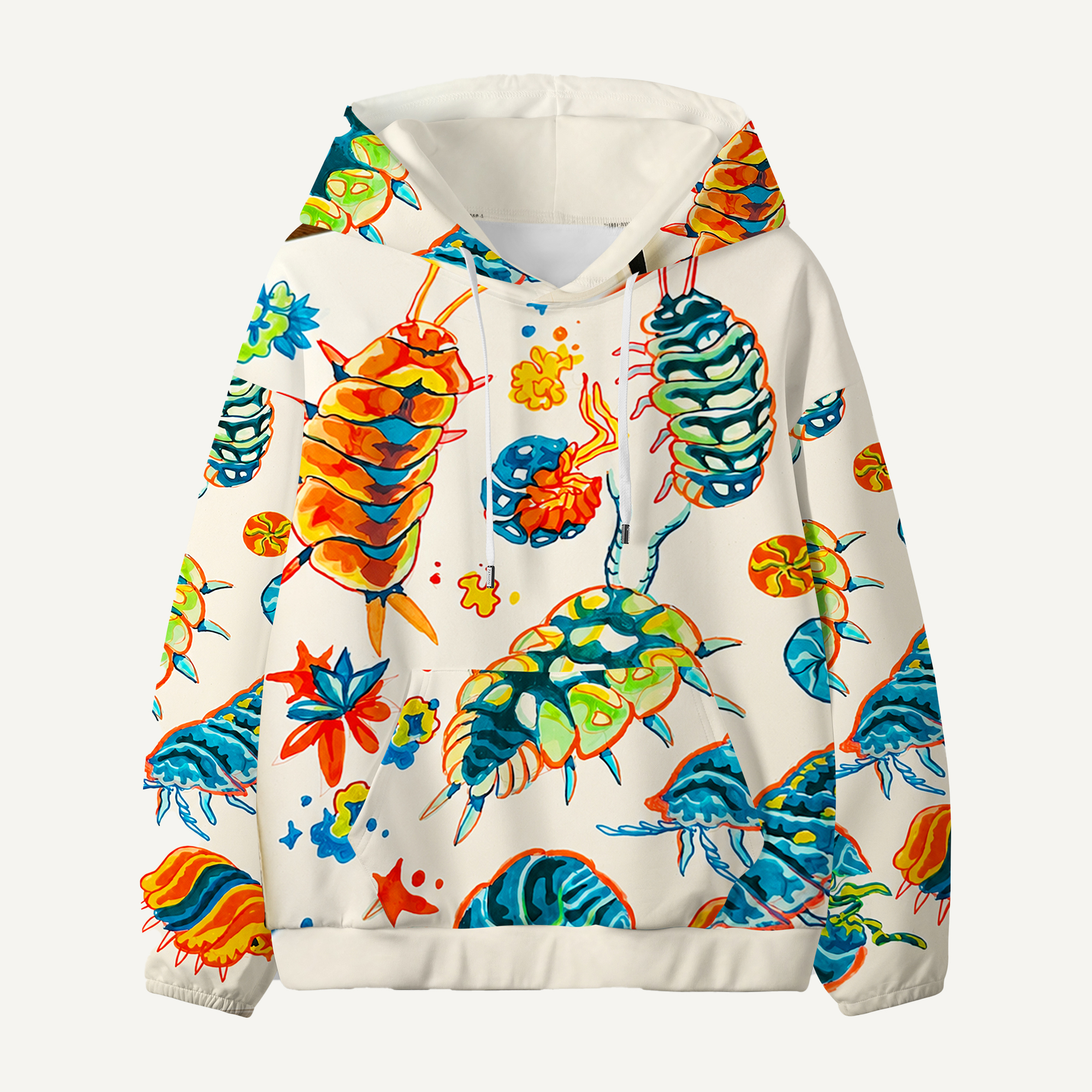 Colorful Insect Study Sketchbook Kids All-over Printed Hoodie