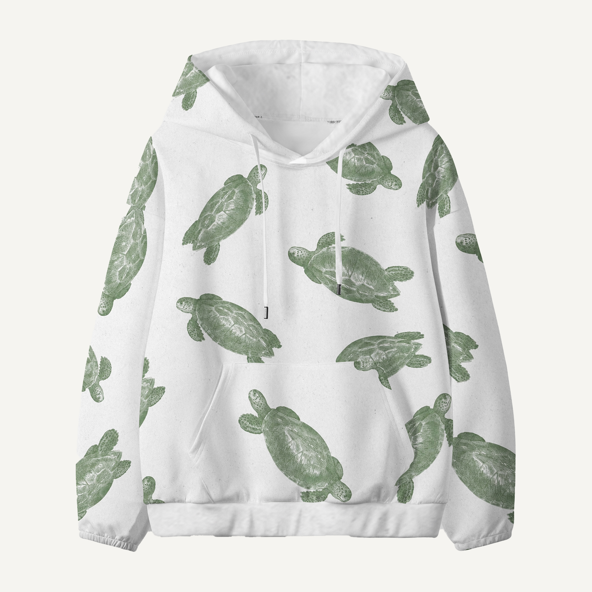 Soft Frog Repeat Pattern Kids All-over Printed Hoodie
