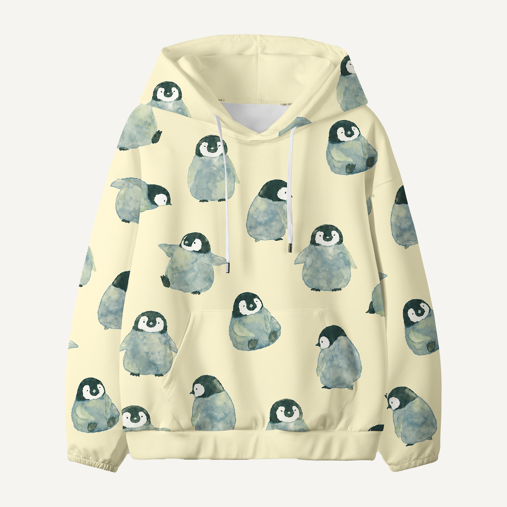 Baby Penguin Faces Pattern Kids All-over Printed Hoodie
