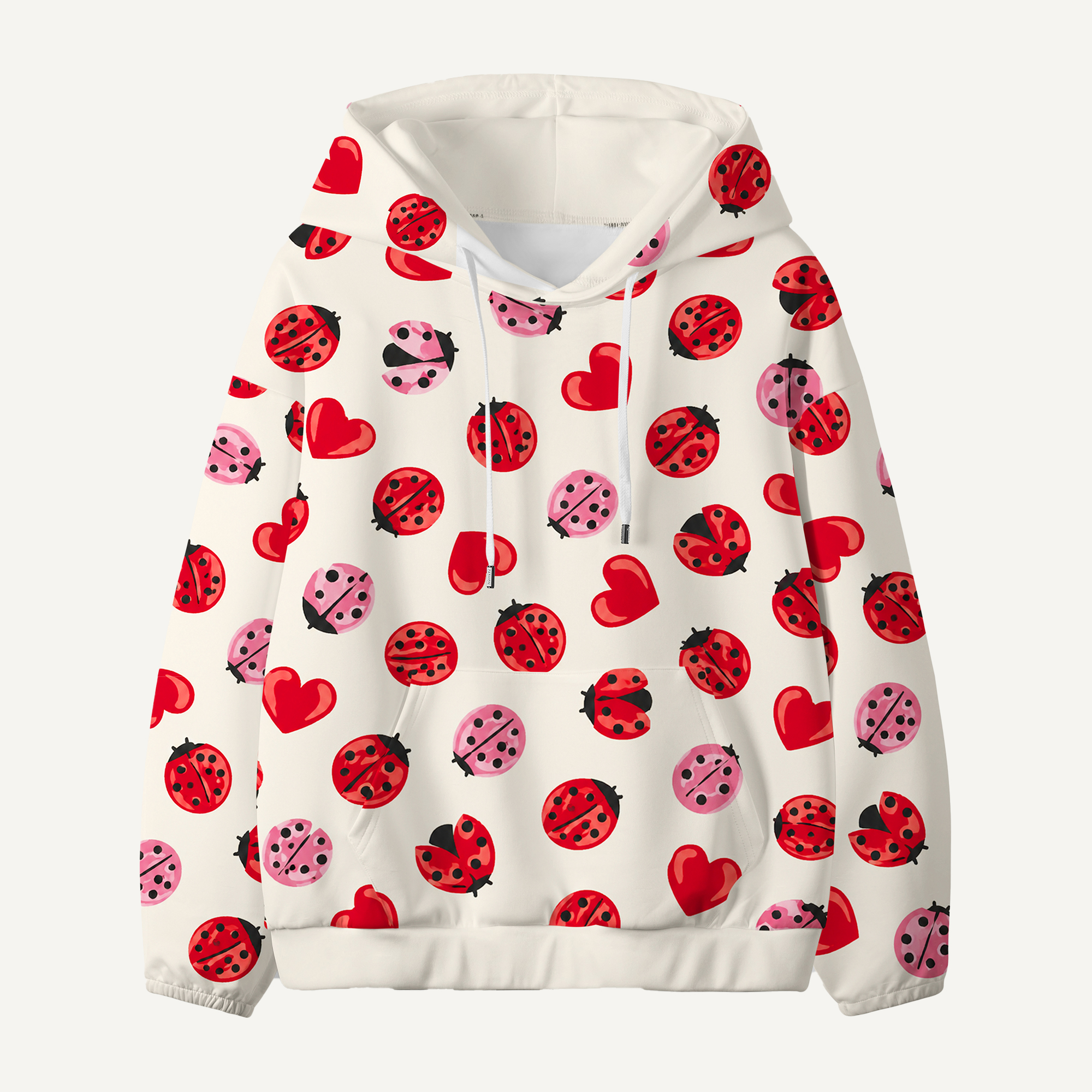 Kawaii Animal Faces Grid Kids All-over Printed Hoodie