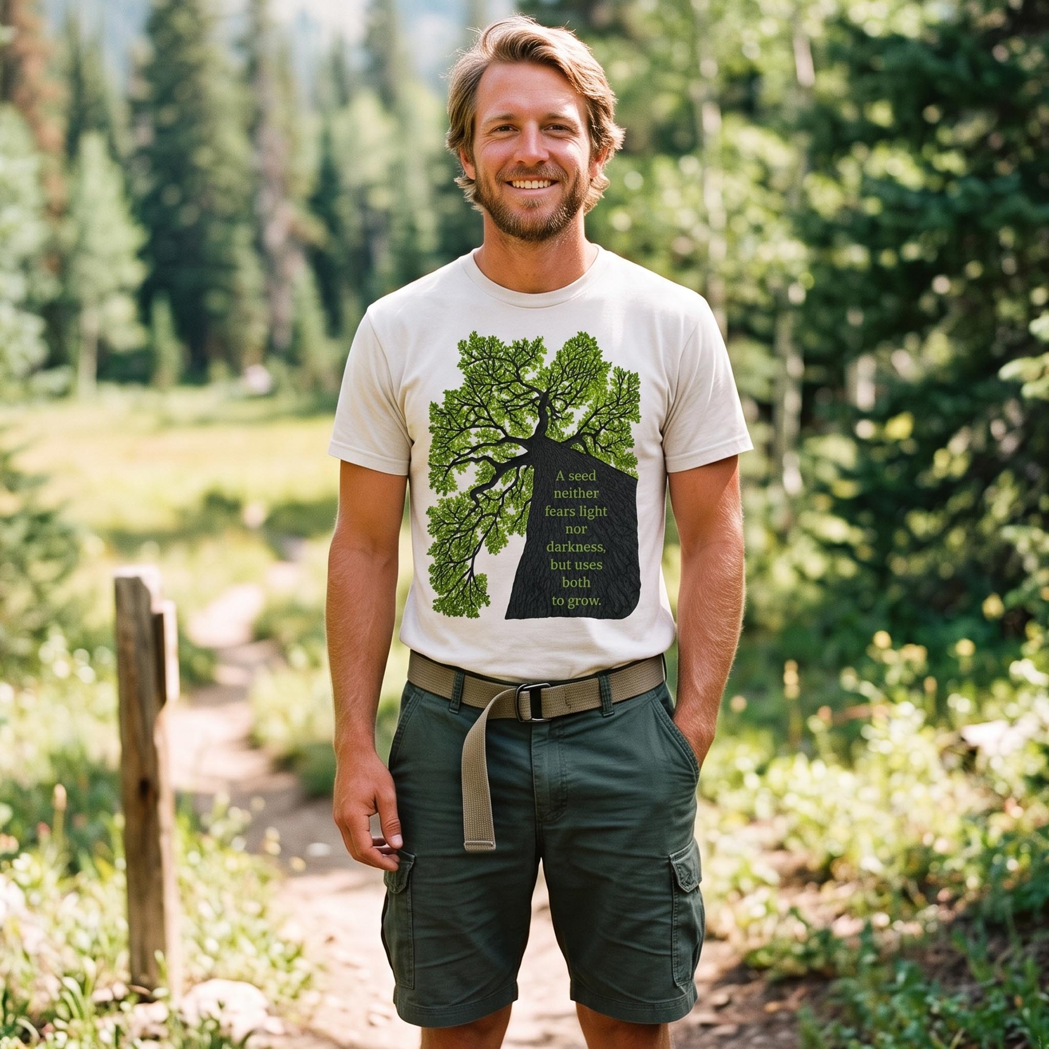 Live Oak Grow With Light & Dark T-Shirt