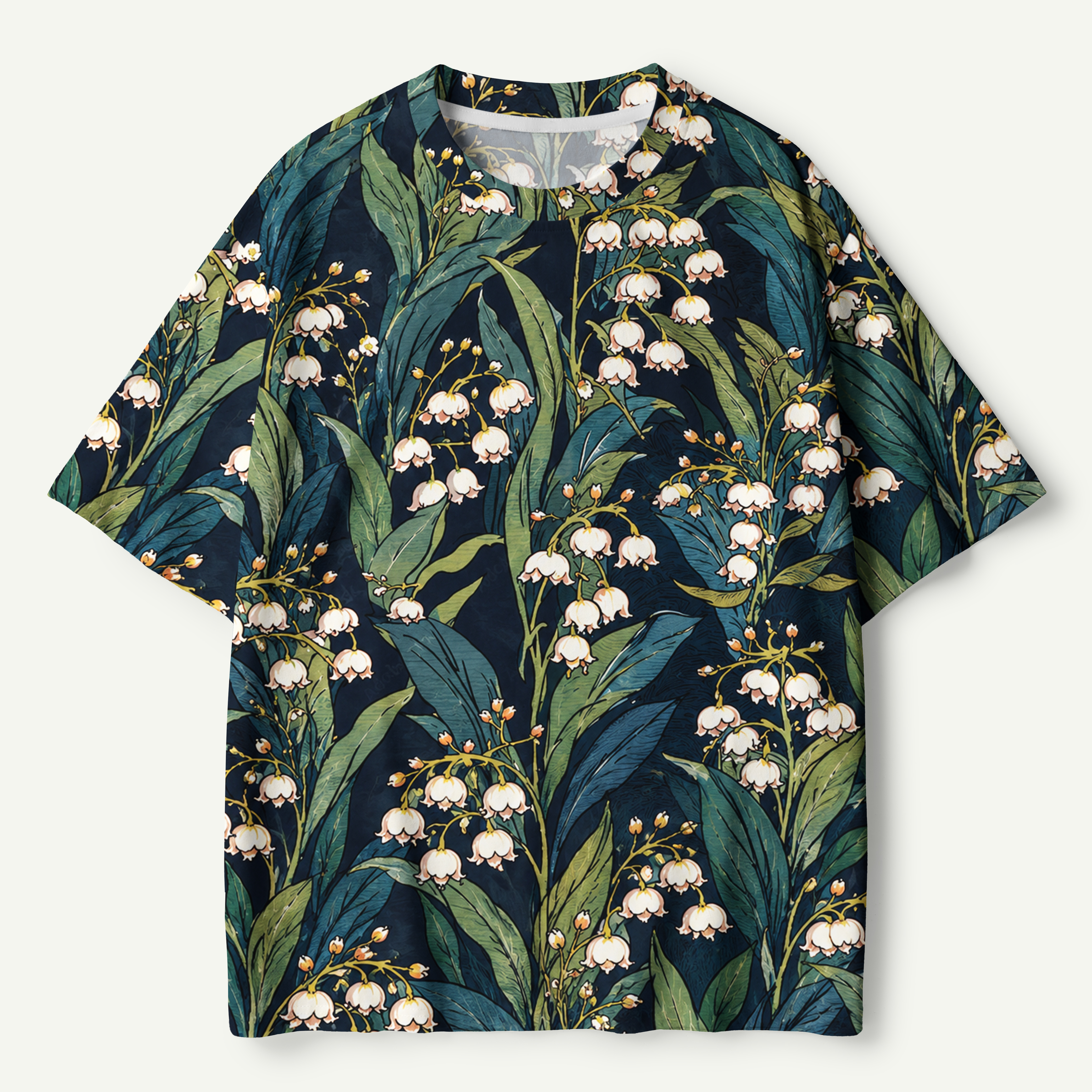 Moonlit Lily Of The Valley Premium Pure Cotton Tee