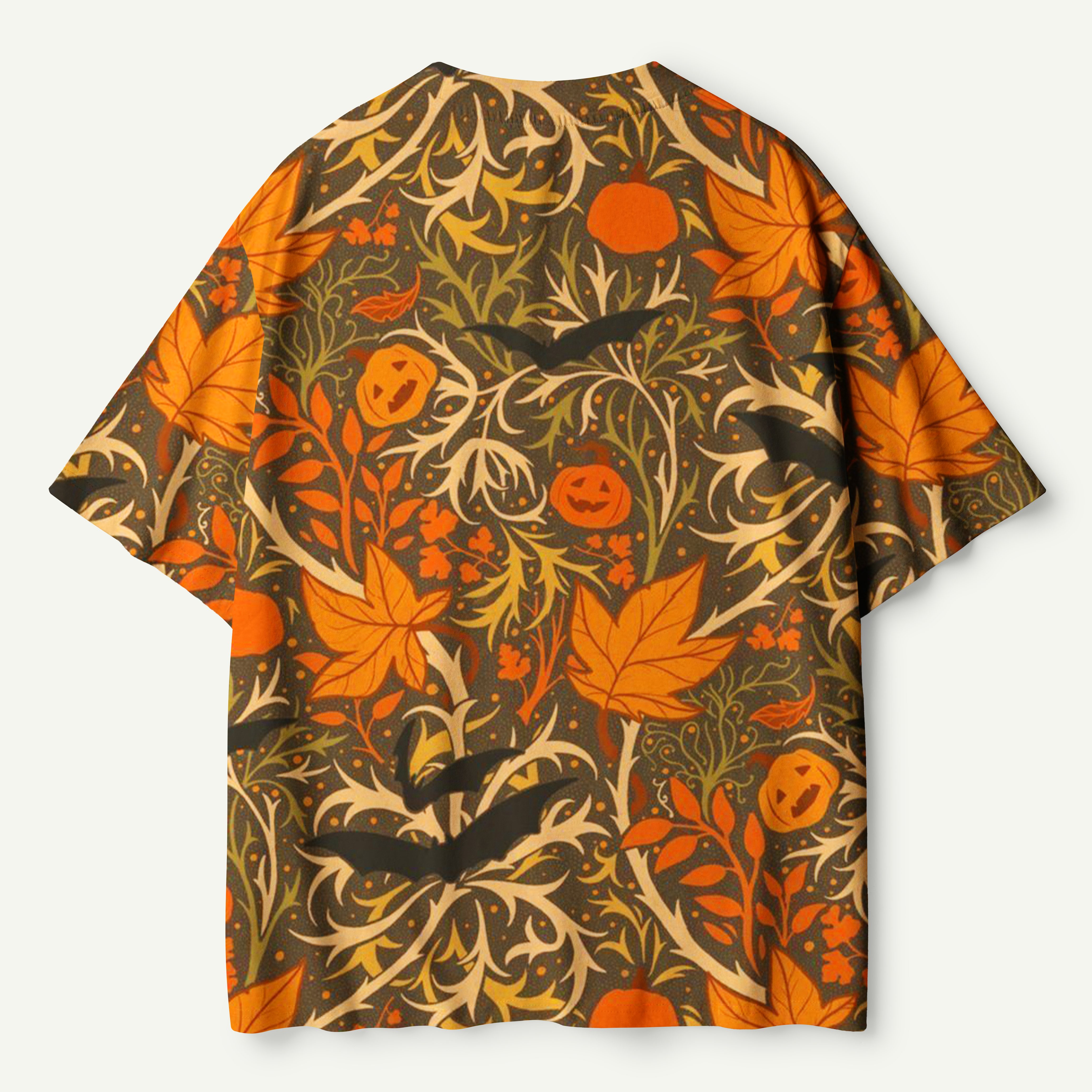 Autumn Pumpkin Woodland Pattern Premium Pure Cotton Tee