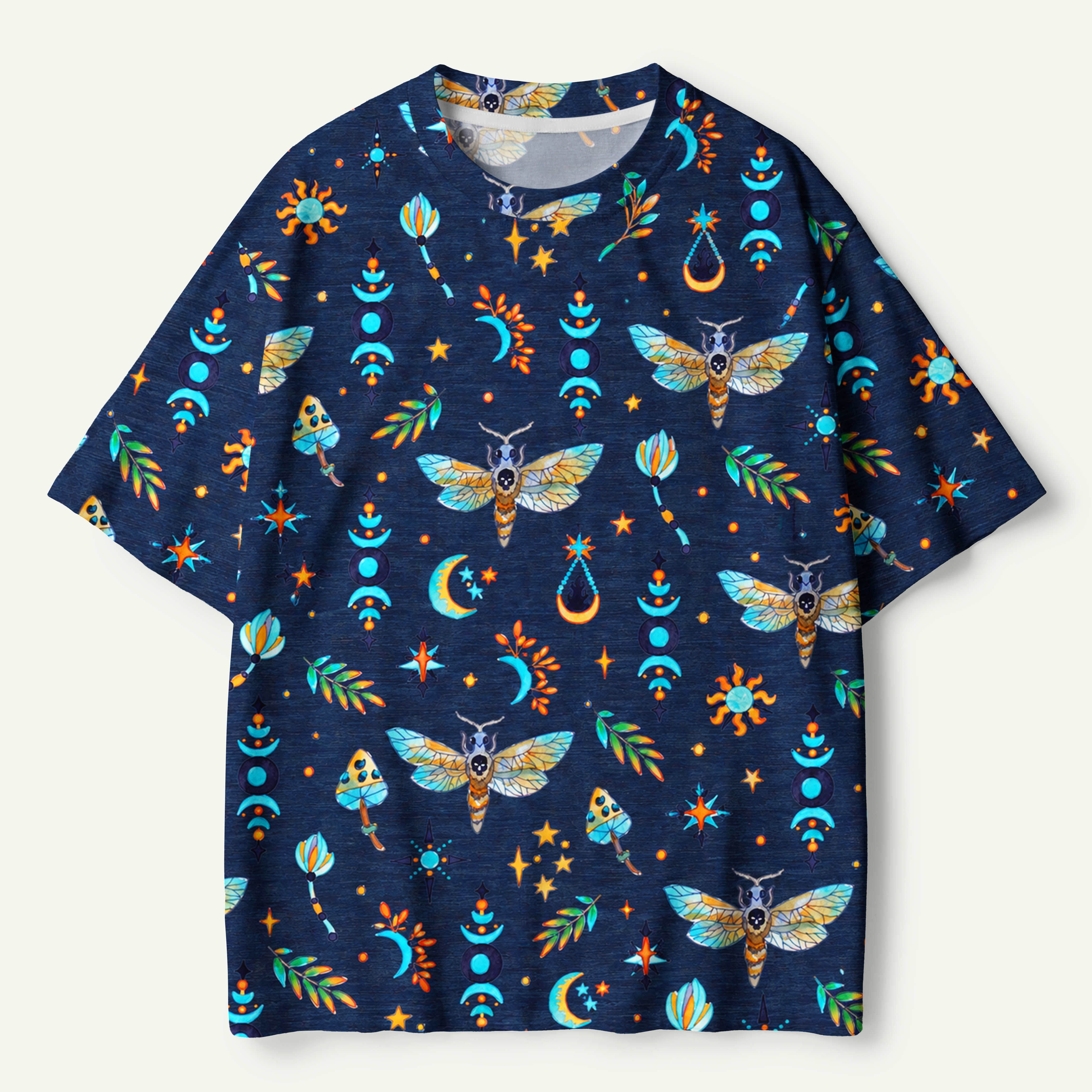 Celestial Moth Garden Premium Pure Cotton Tee