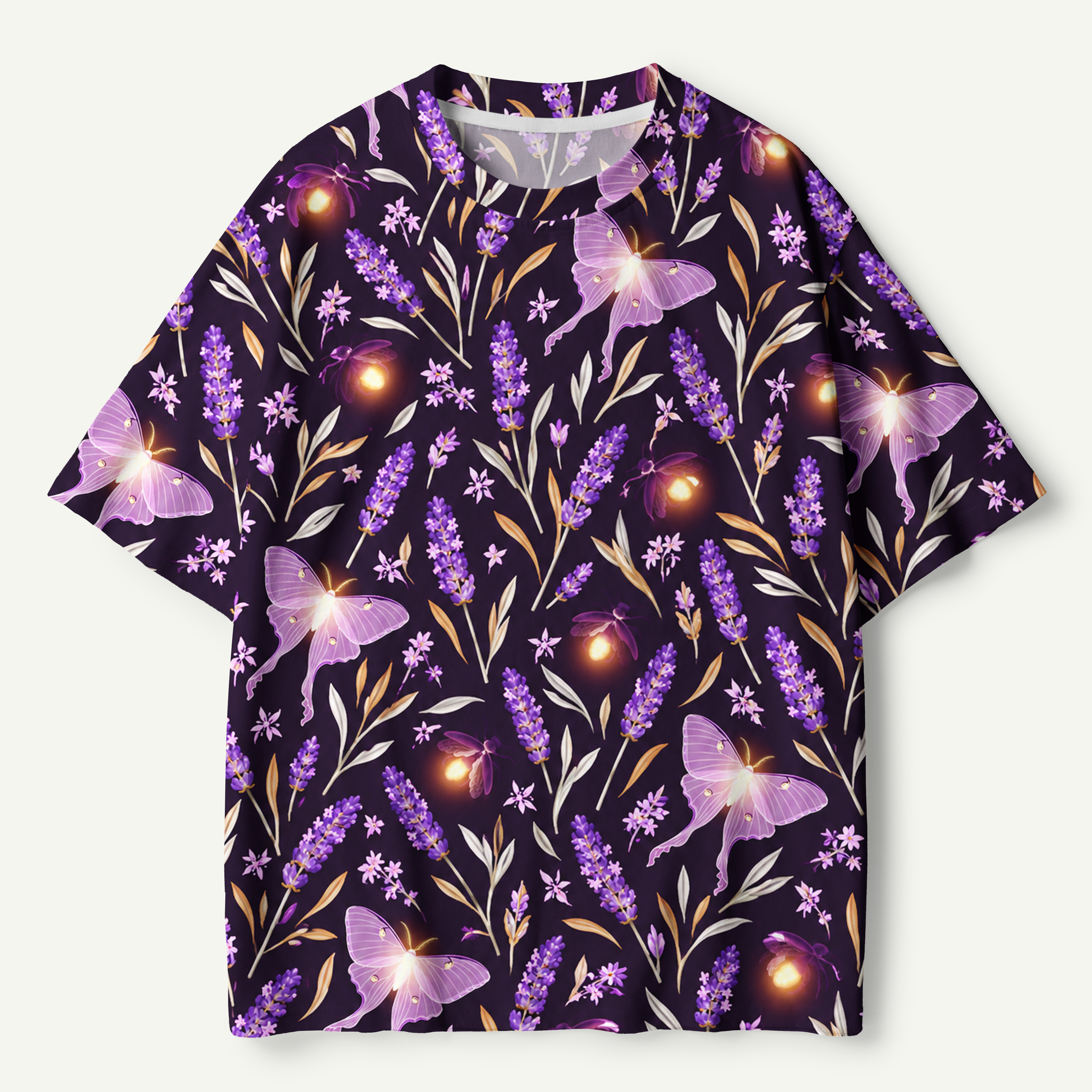 Moonlit Violet Woodland Premium Pure Cotton Tee