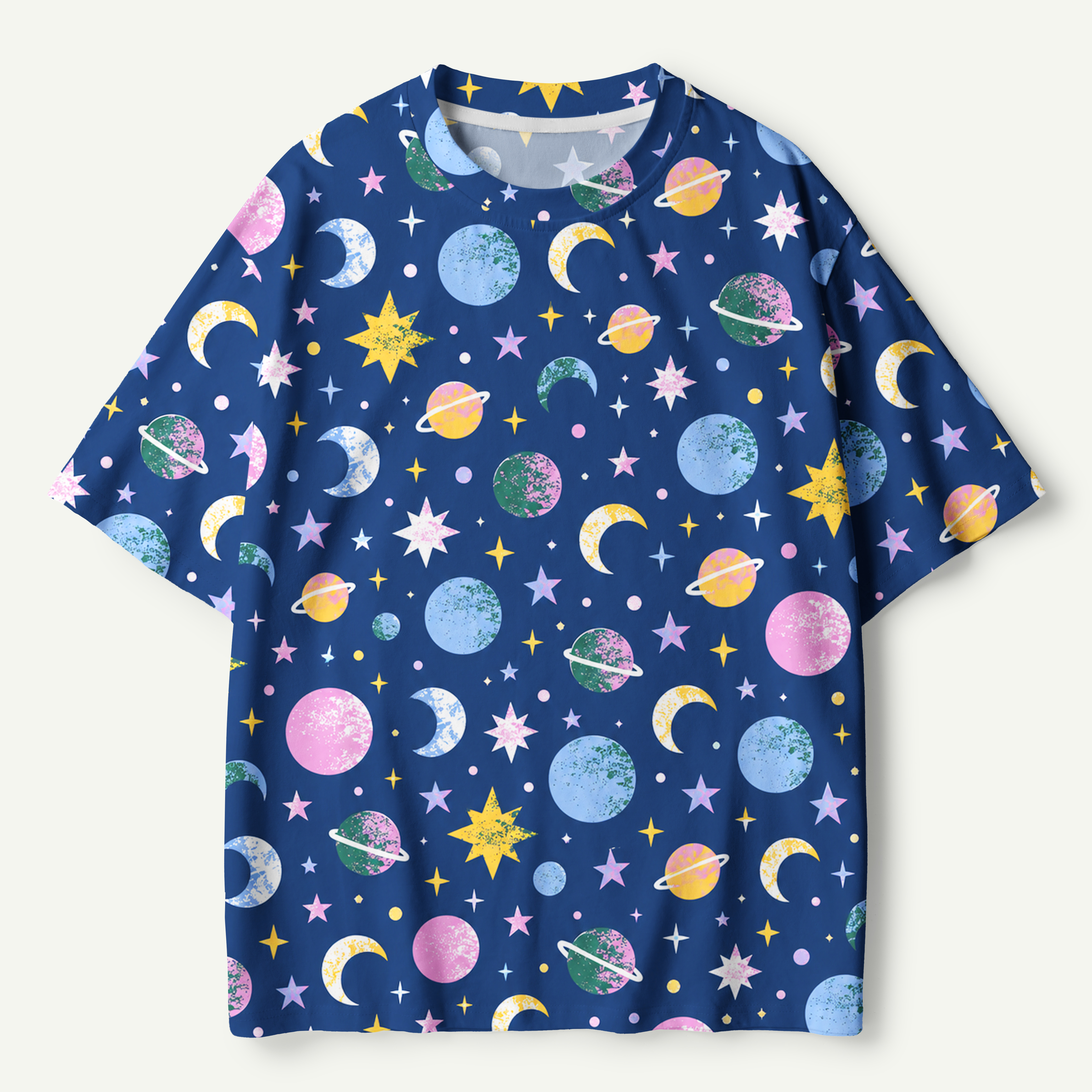 Pastel Planet Parade Premium Pure Cotton Tee