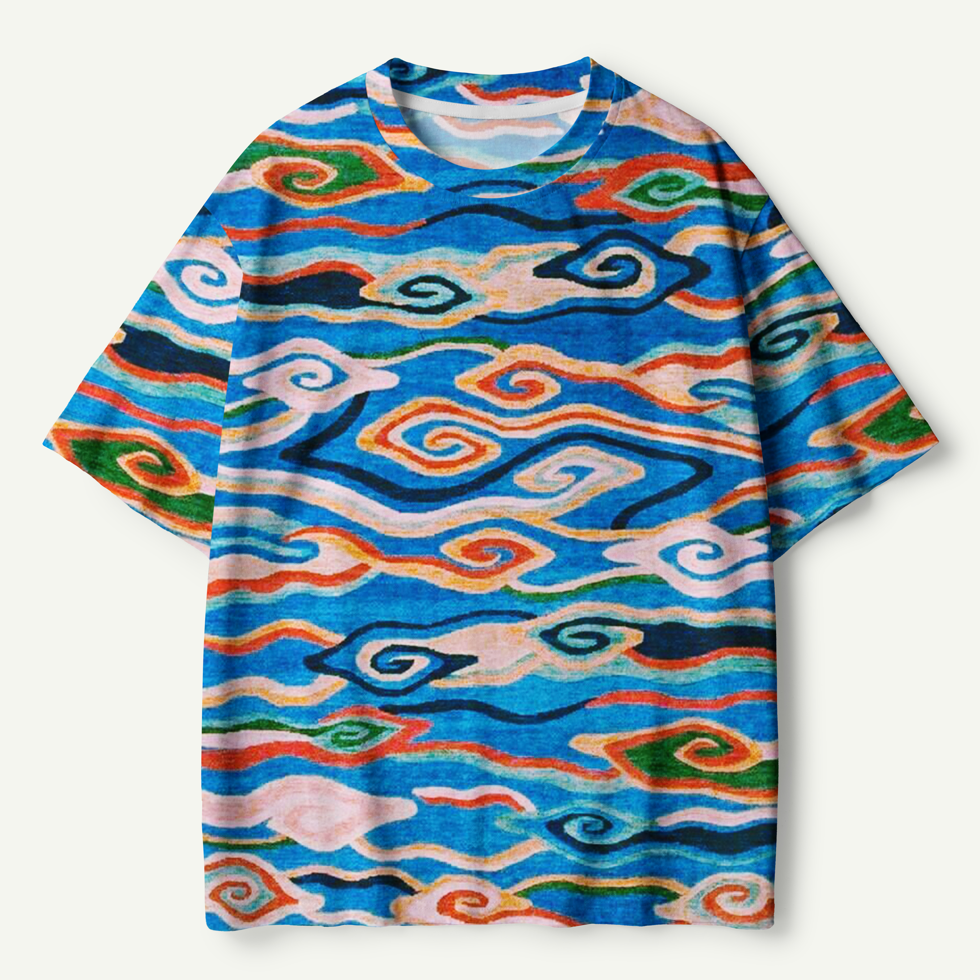 Flowing Cloud Tides Premium Pure Cotton Tee