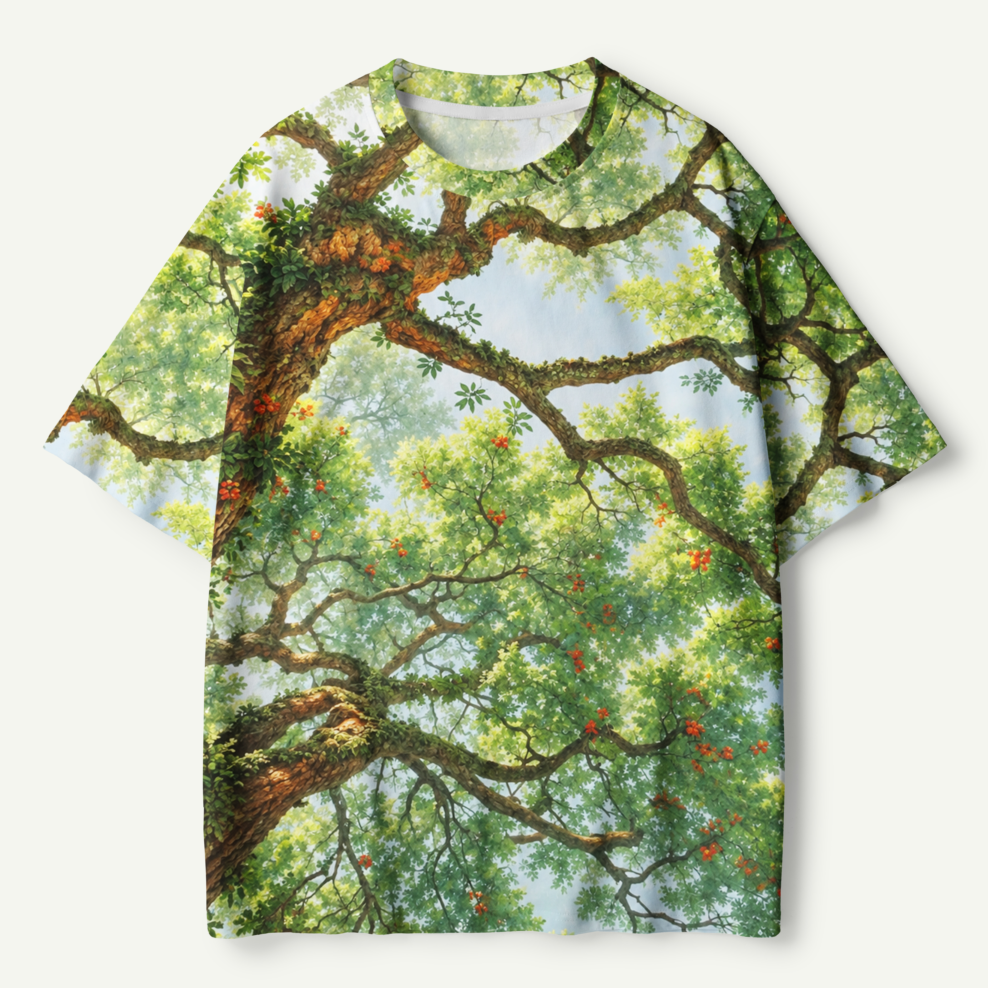 Looking Up Through Tree Canopy Premium Pure Cotton Tee