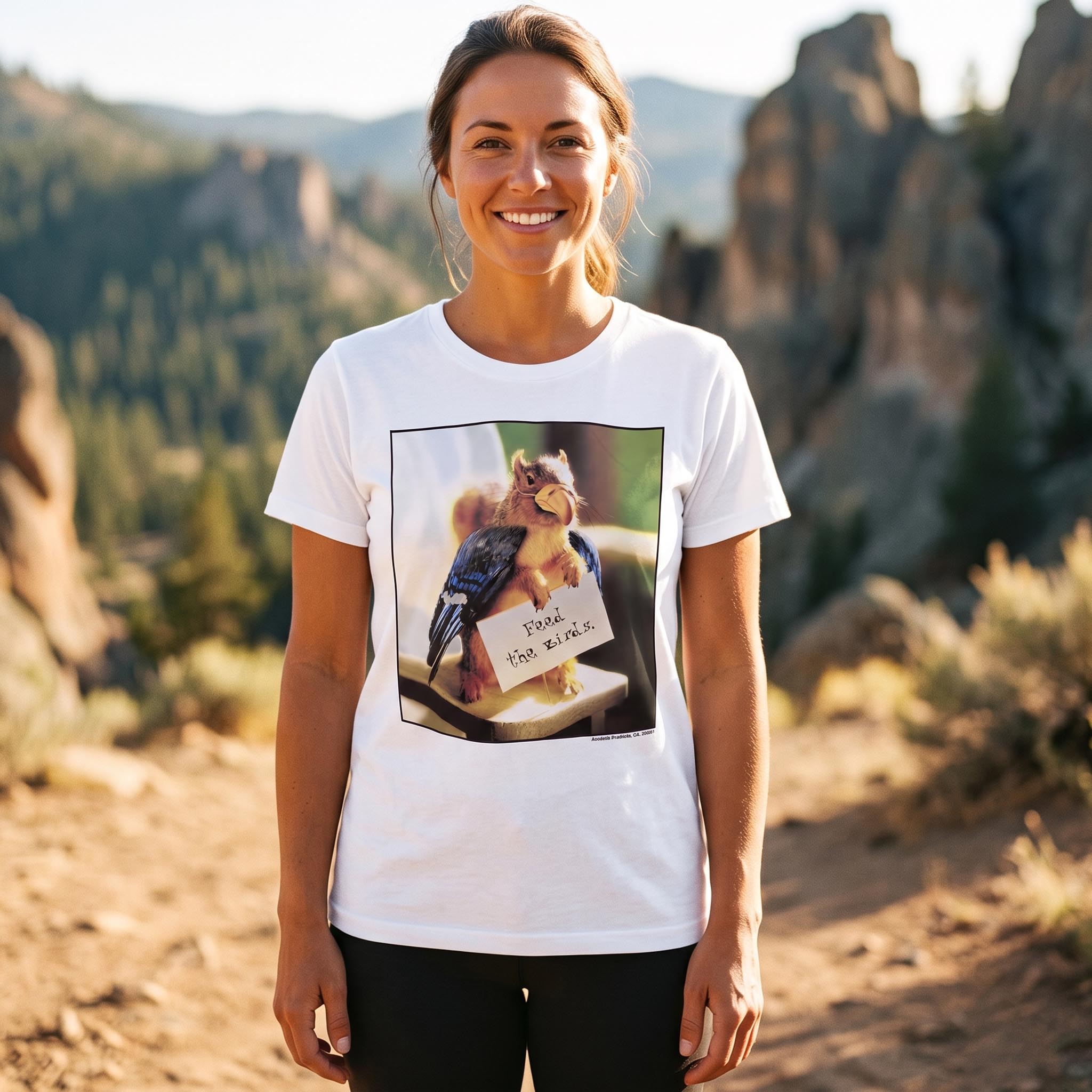 MDCTBYWY26071703Retro Feed The Birds T-Shirt