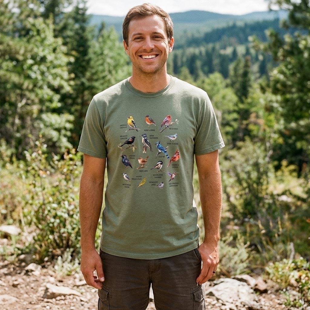 MDCTBYWY26071708North American Bird Guide T-Shirt