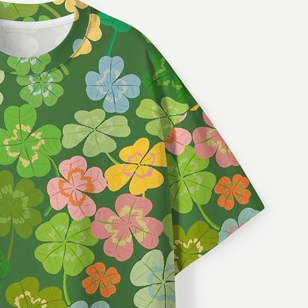 Four-Leaf Clover Pattern Premium Eco Tee