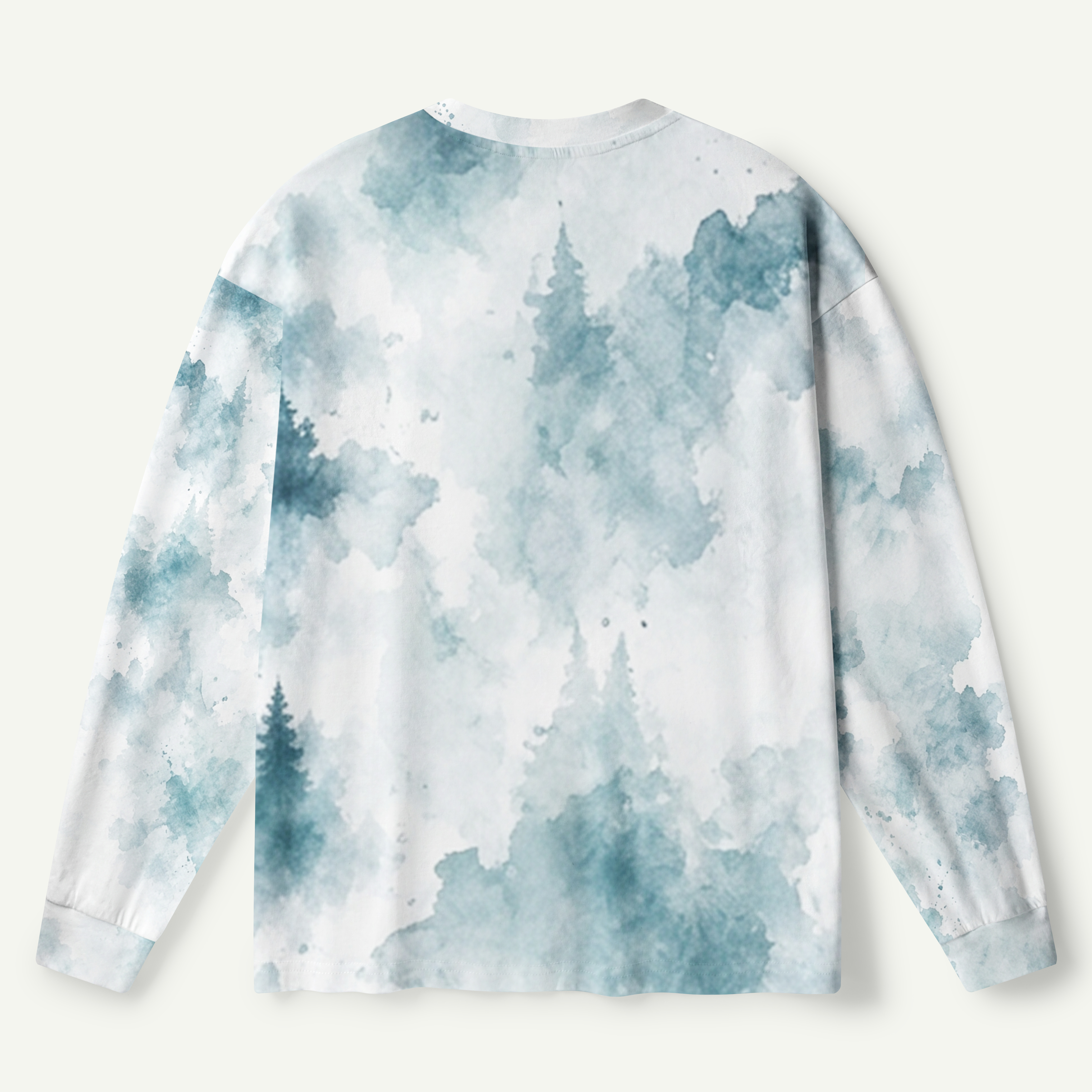 Moonlit Wolf Forest Spirit Premium Pure Cotton Long Sleeves