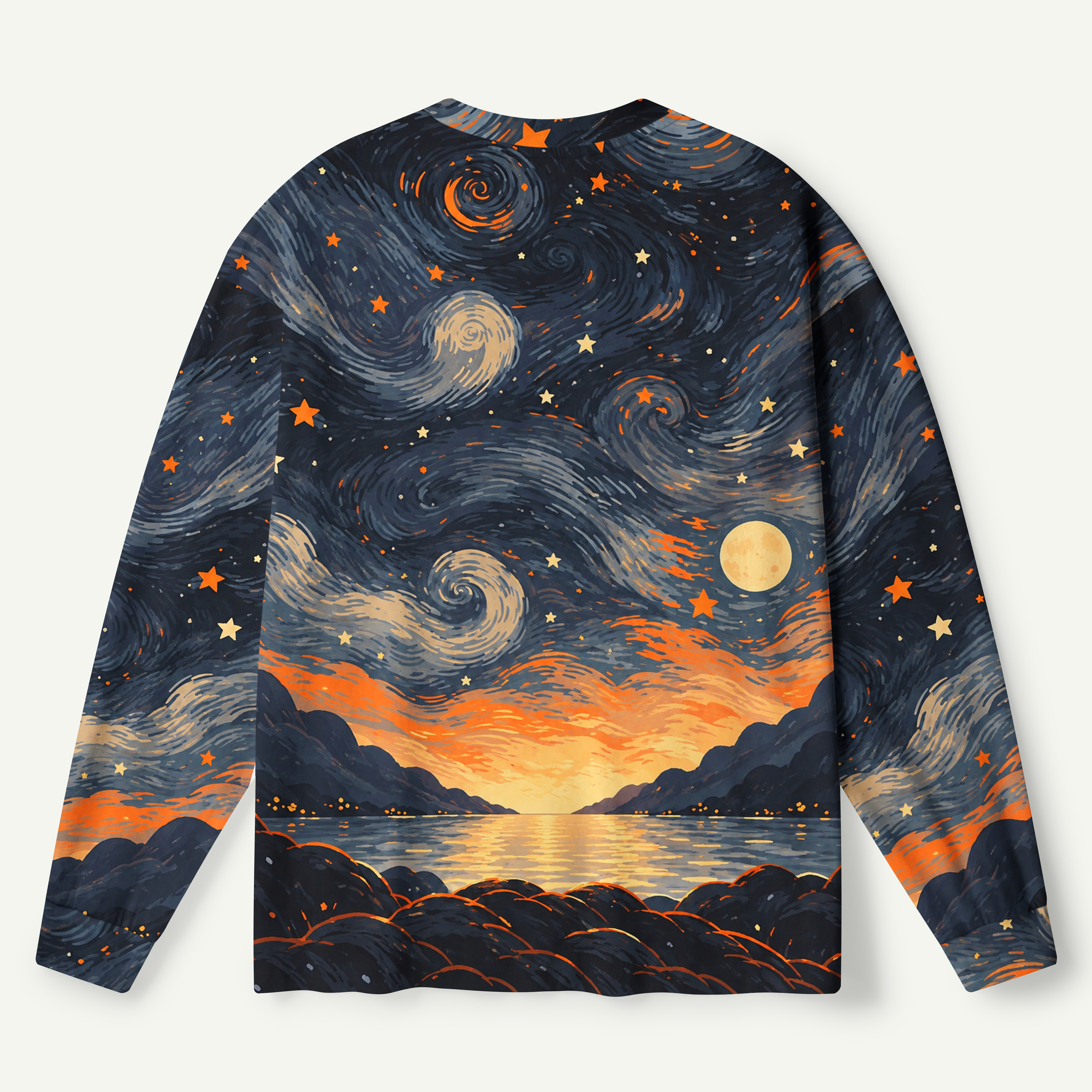 Starry Night Fox Dreamscape Premium Pure Cotton Long Sleeves