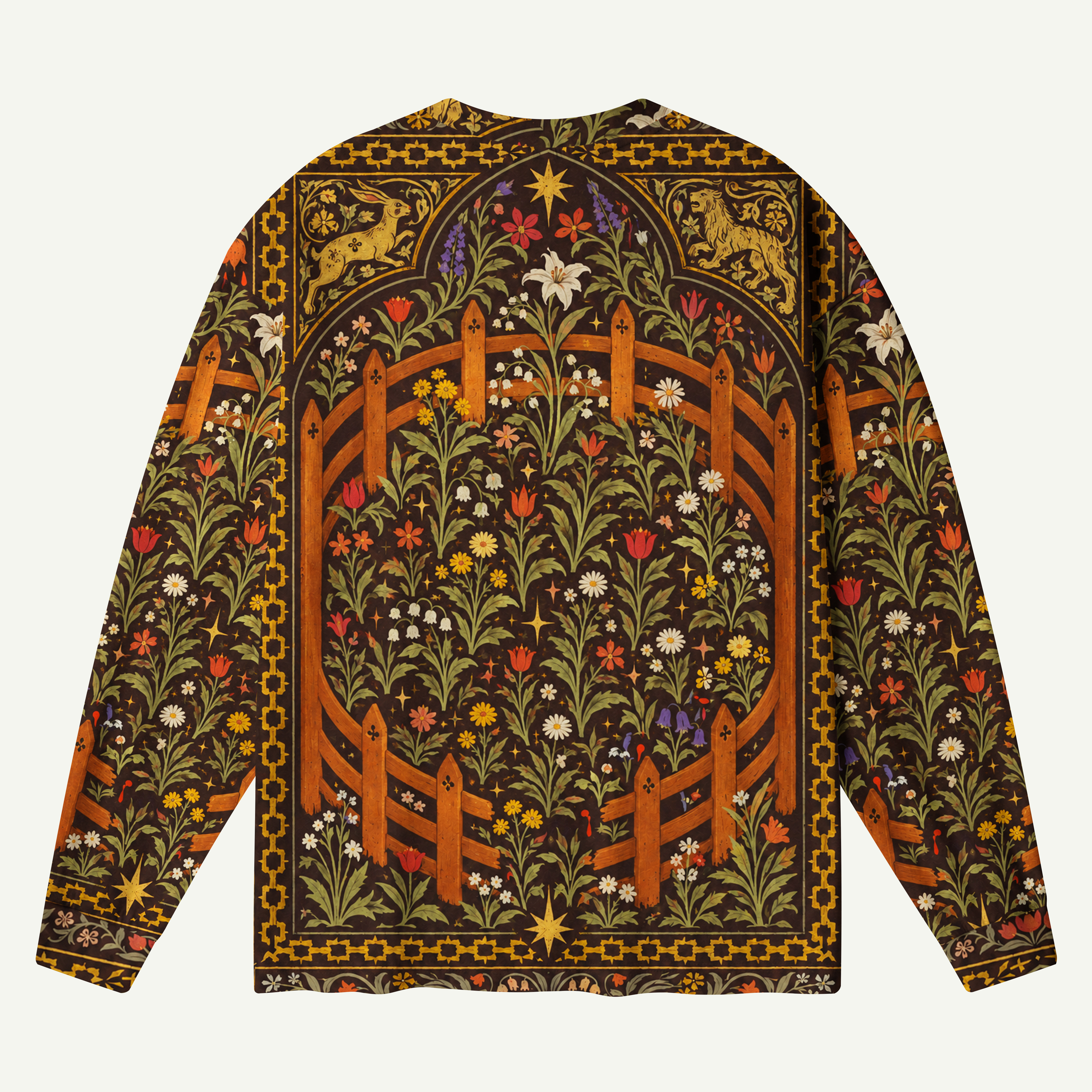 Enchanted Unicorn In Thorn Garden Premium Pure Cotton Long Sleeves