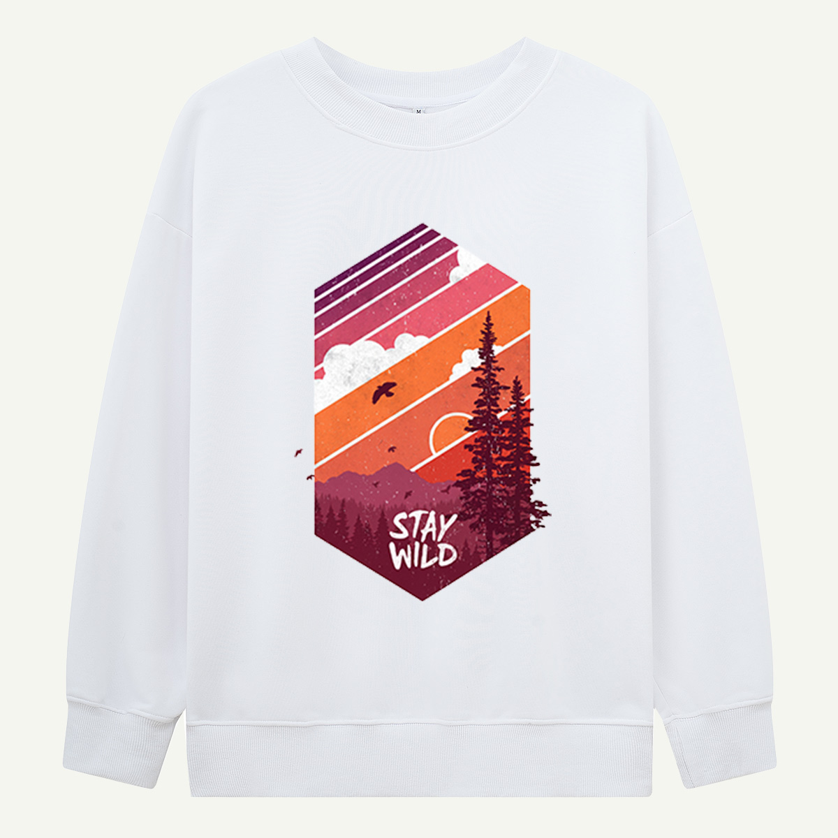 Stay Wild Forest Sunset Sweatshirts