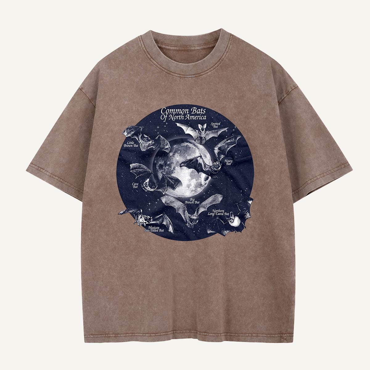Bats of North America After Dark Washed T-Shirt