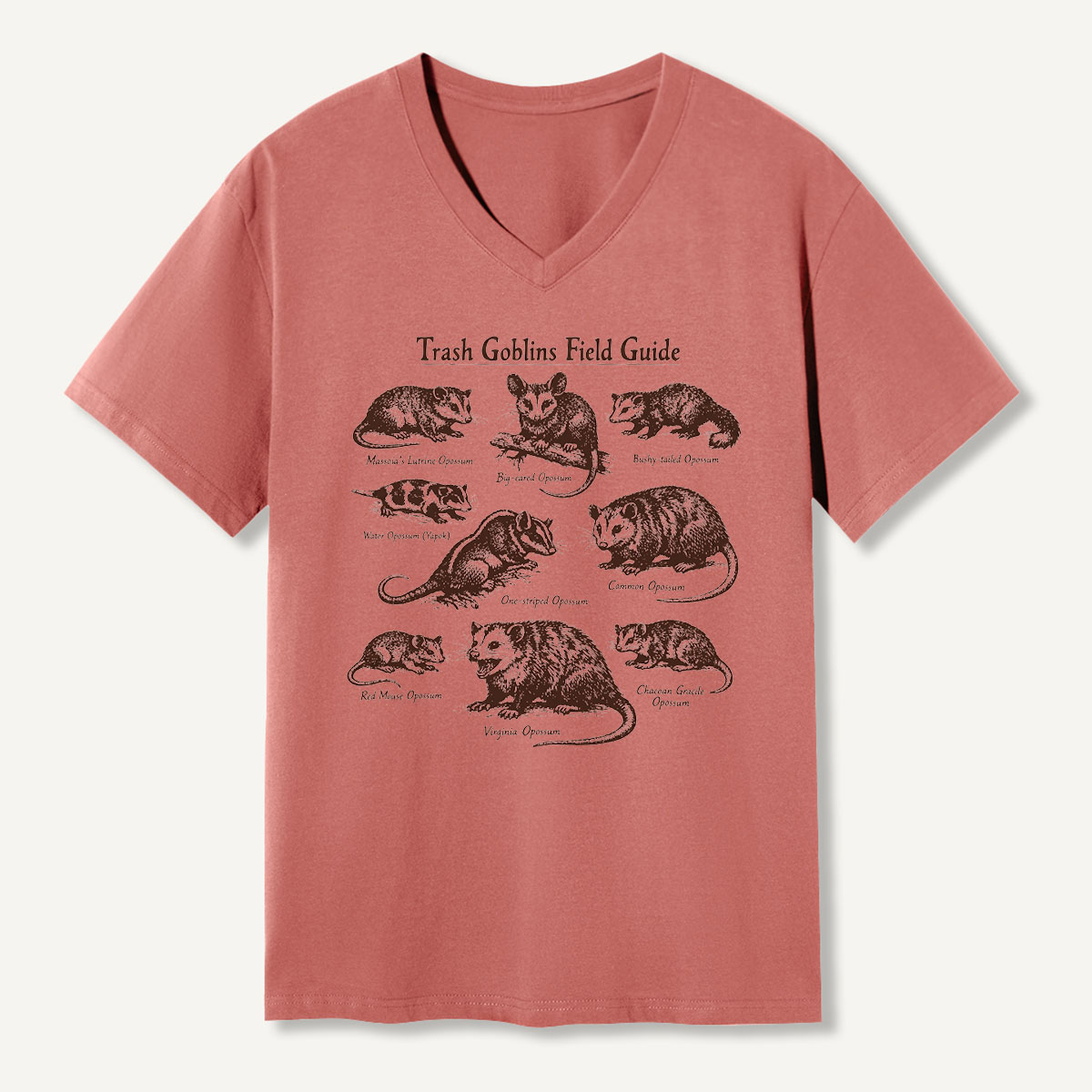 Guinea Pig Breed Guide V-neck T-Shirt