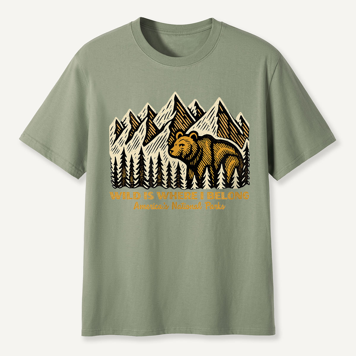Wild Is Where I Belong Bear Mountains T-Shirt