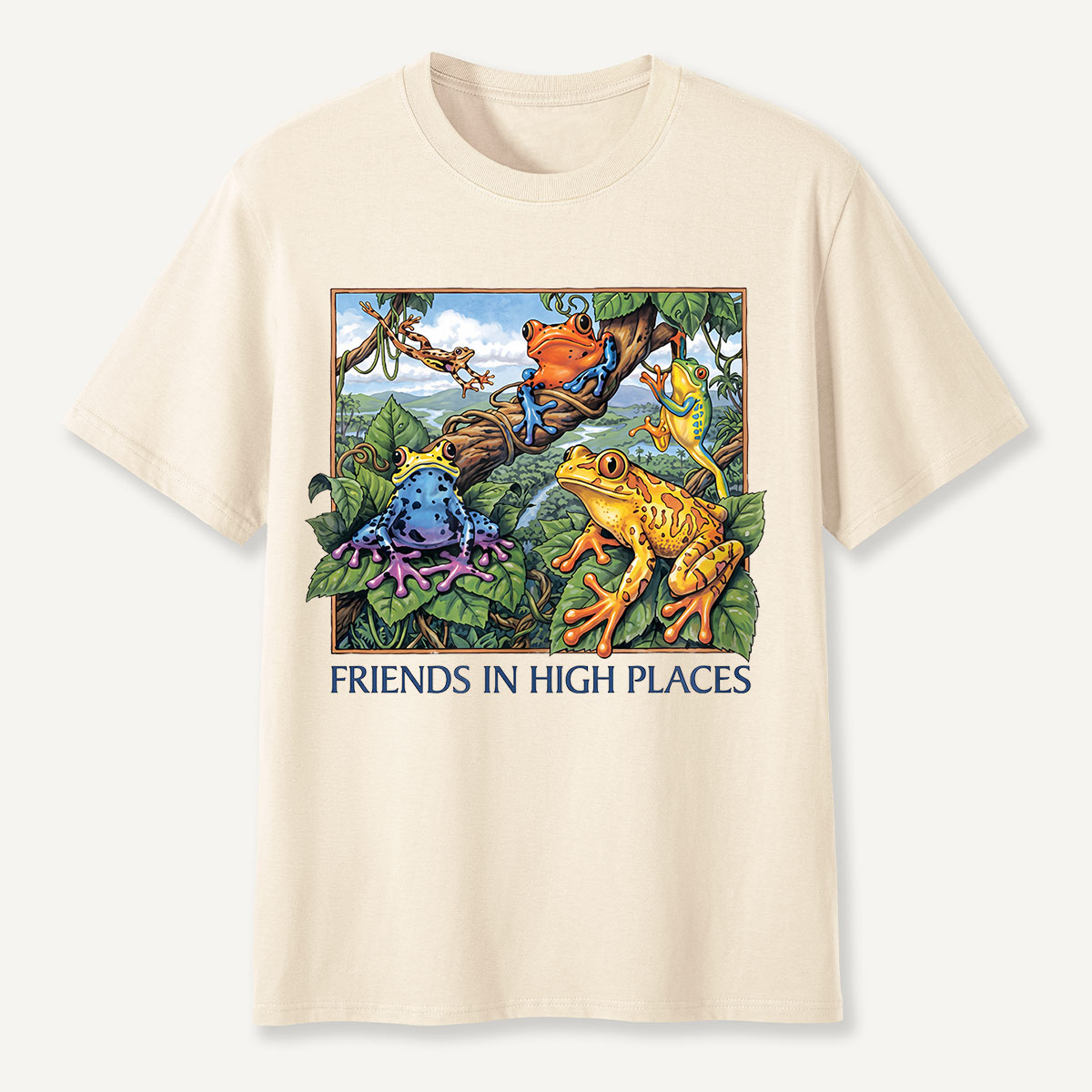 Friends in High Places Colorful Tree Frog T-Shirt