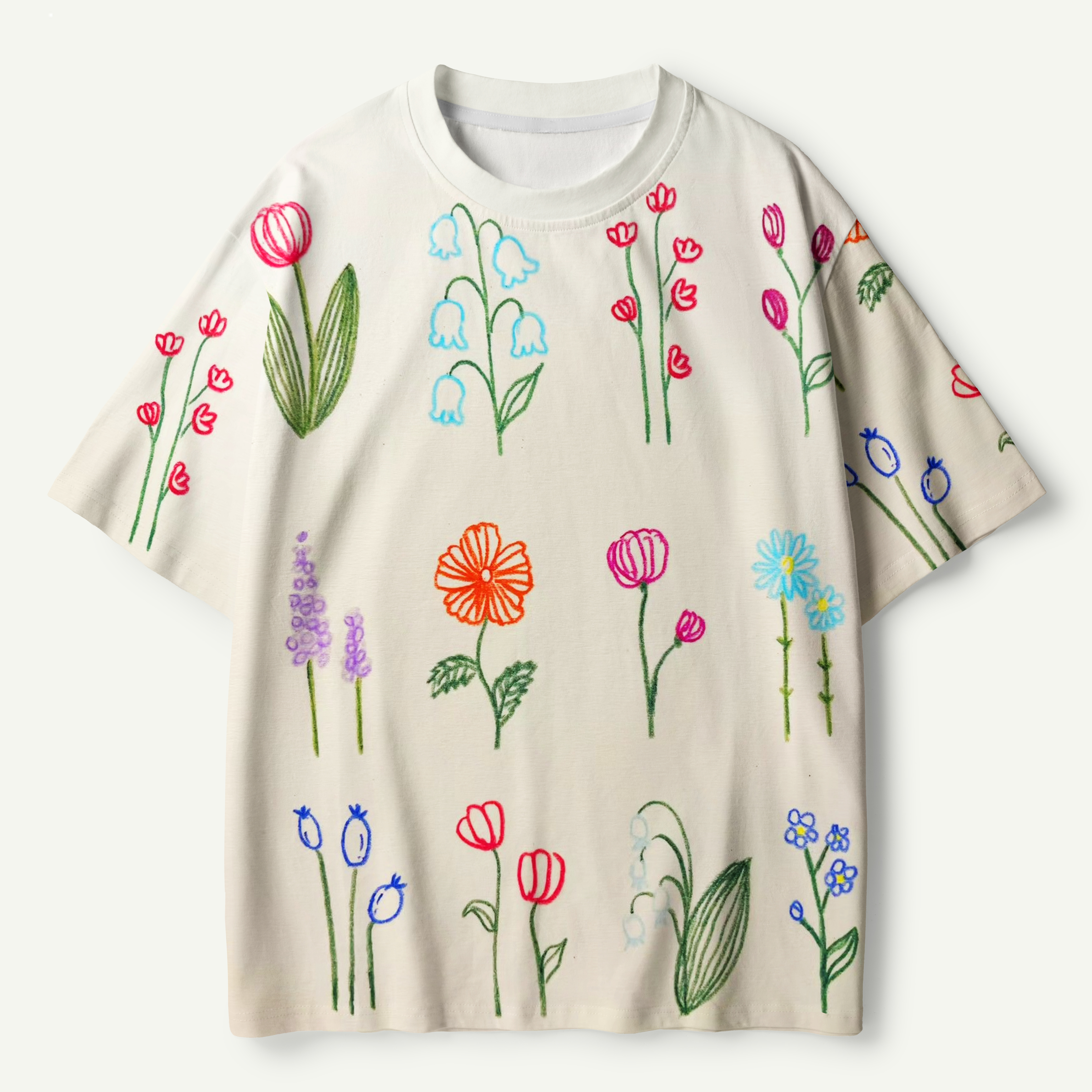 Little Wildflower Garden Study Premium Pure Cotton Tee