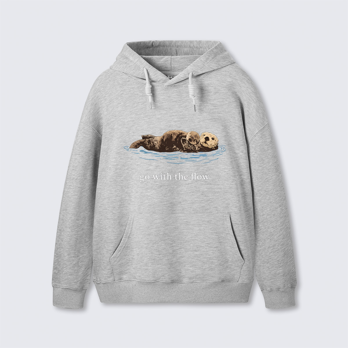 Go With The Flow Sea Otter Wildlife Nature Hoodie