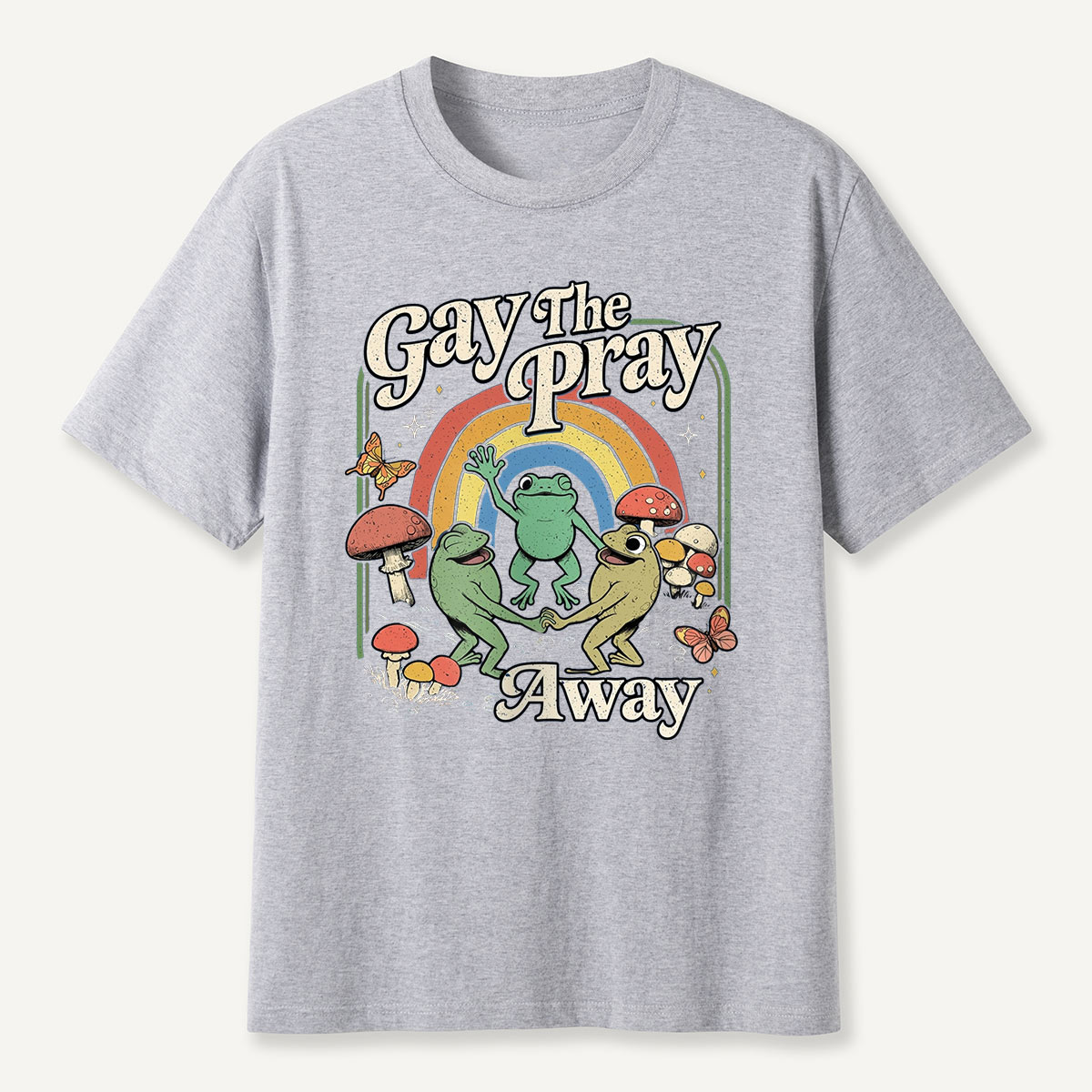 Frogs Rainbow Mushroom T-Shirt