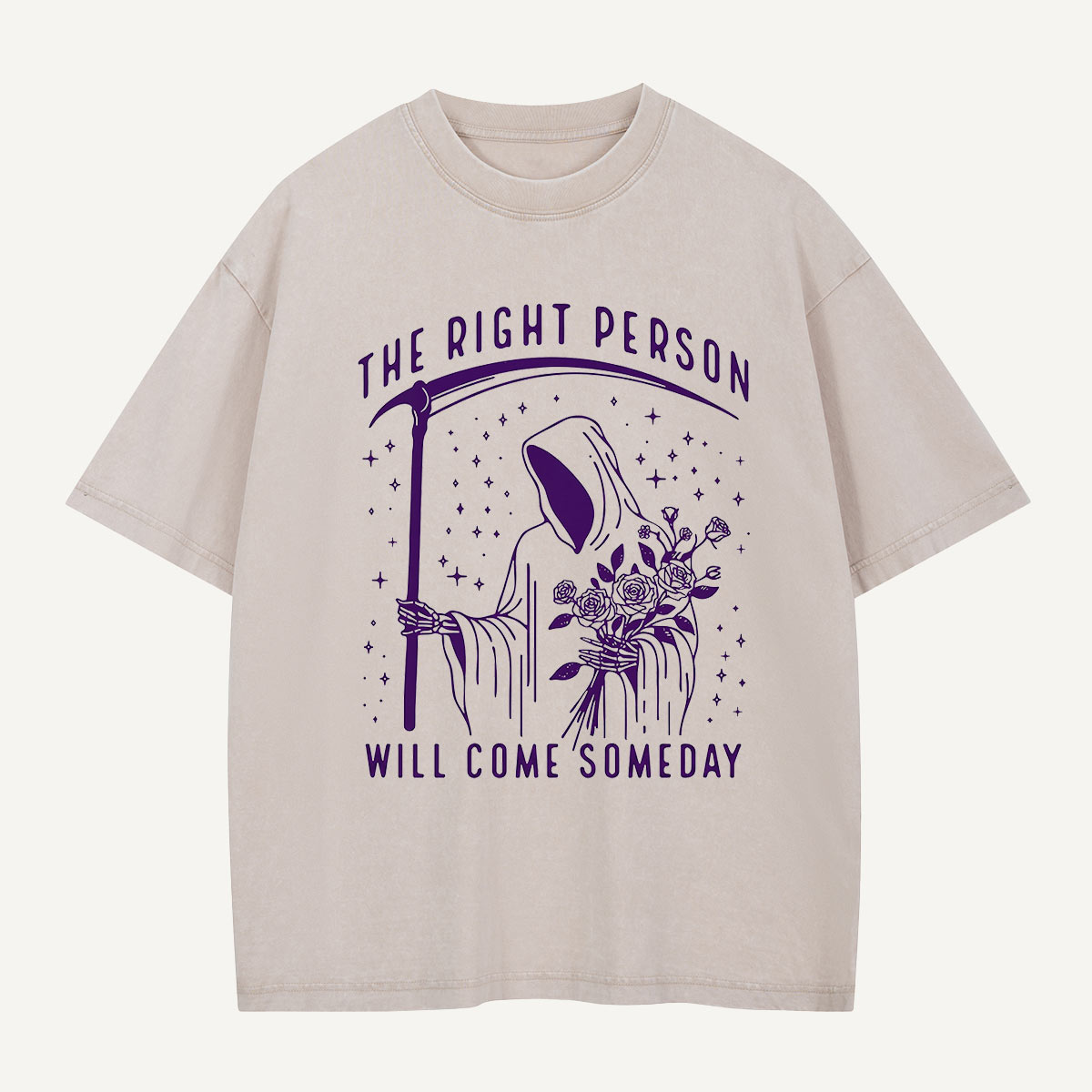 The Right Person Will Come Someday Washed T-Shirt