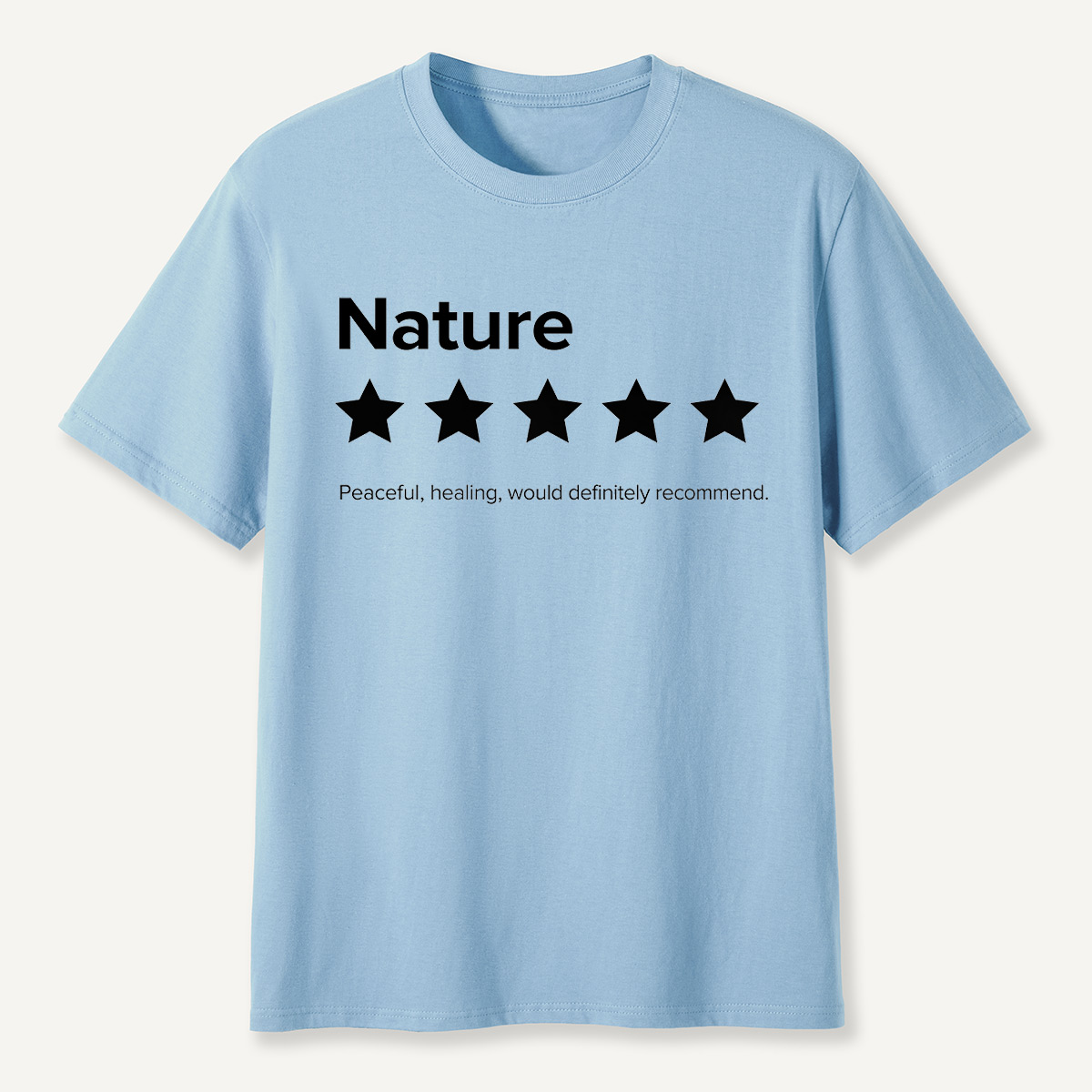 Nature 5-Star Review Minimalist Rating T-Shirt