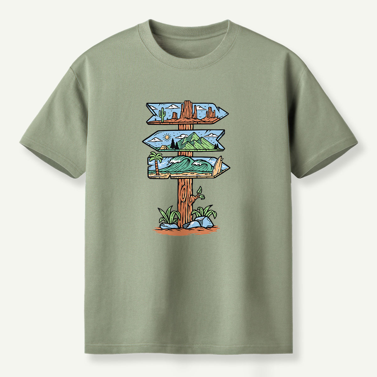 Nature Trail Direction Sign T-Shirt