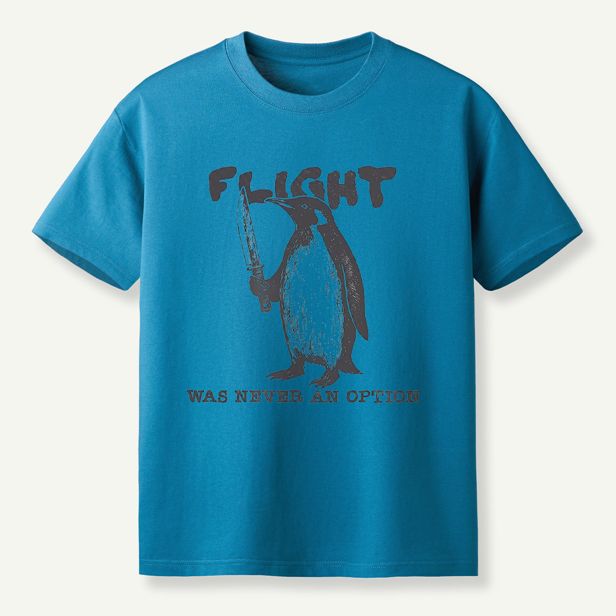 Flight Was Never An Option Knife Penguin T-Shirt