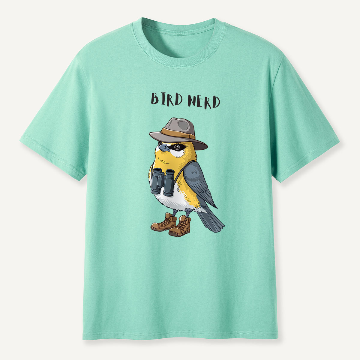 Bird Nerd Ranger Sparrow Cartoon T-Shirt