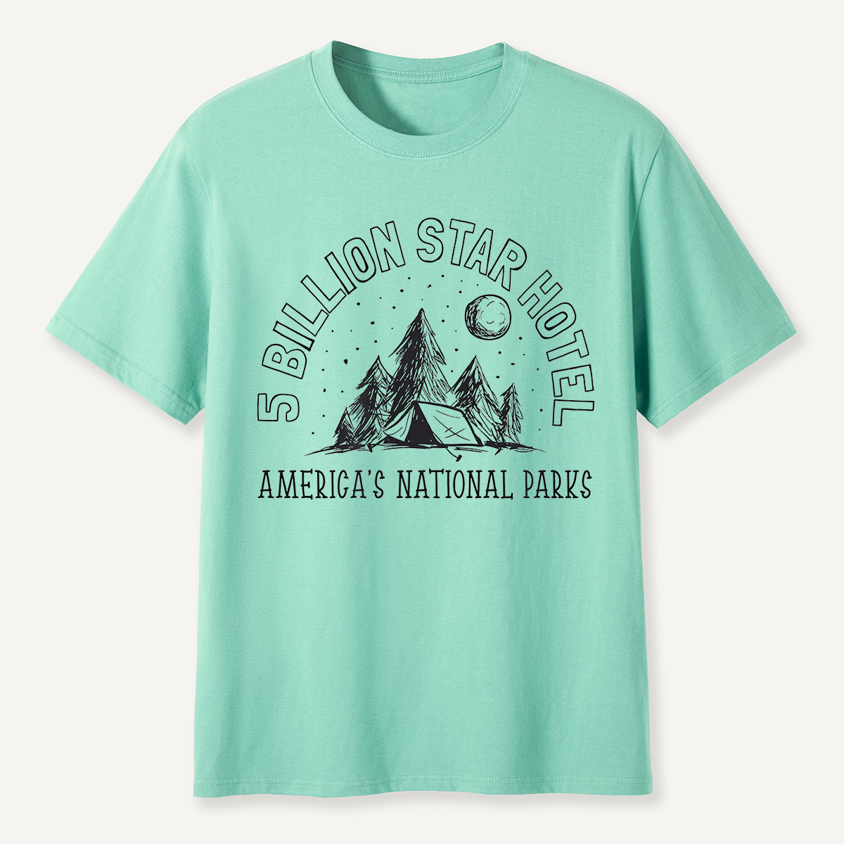 5 Billion Star Hotel America’s National Parks Camping T-Shirt