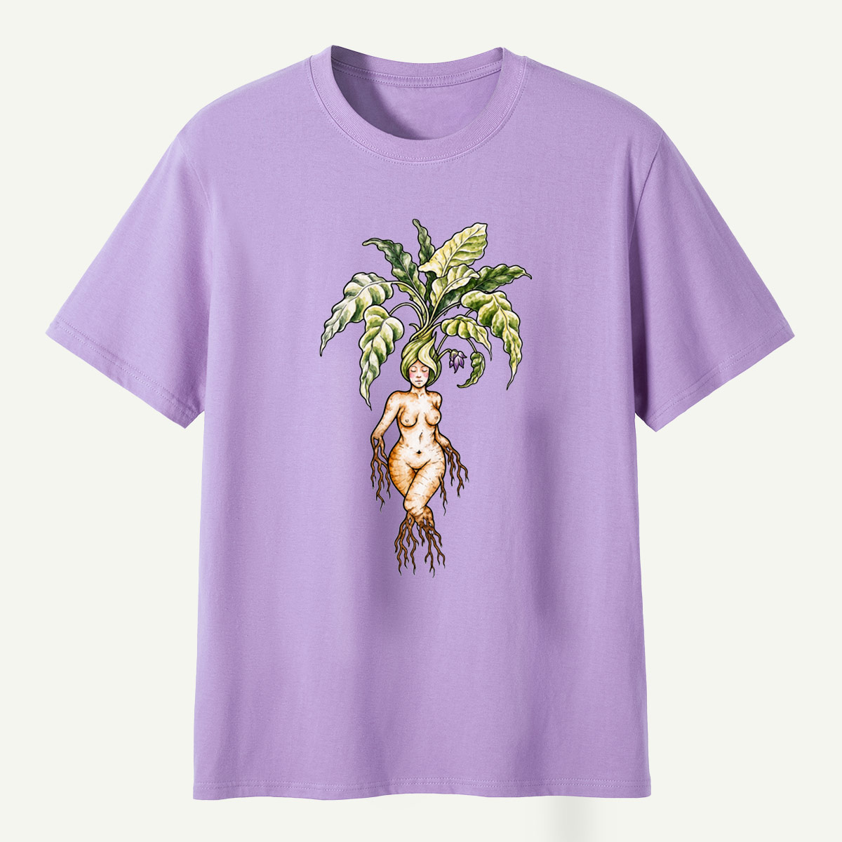Forest Goddess Botanical Root Spirit T-Shirt