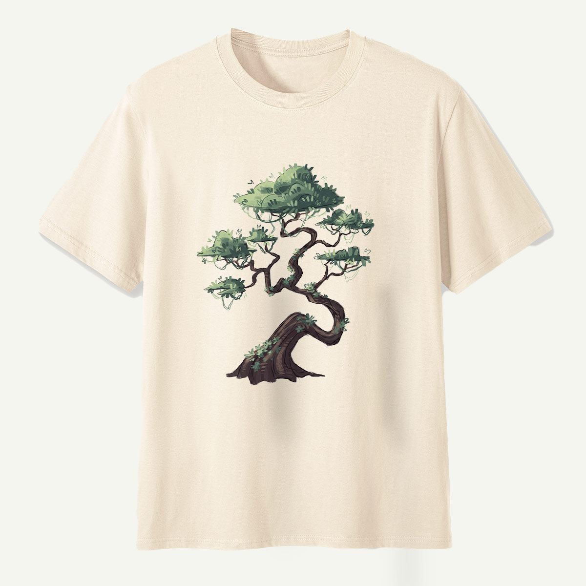 Windswept Pine Tree Ink Art T-Shirt