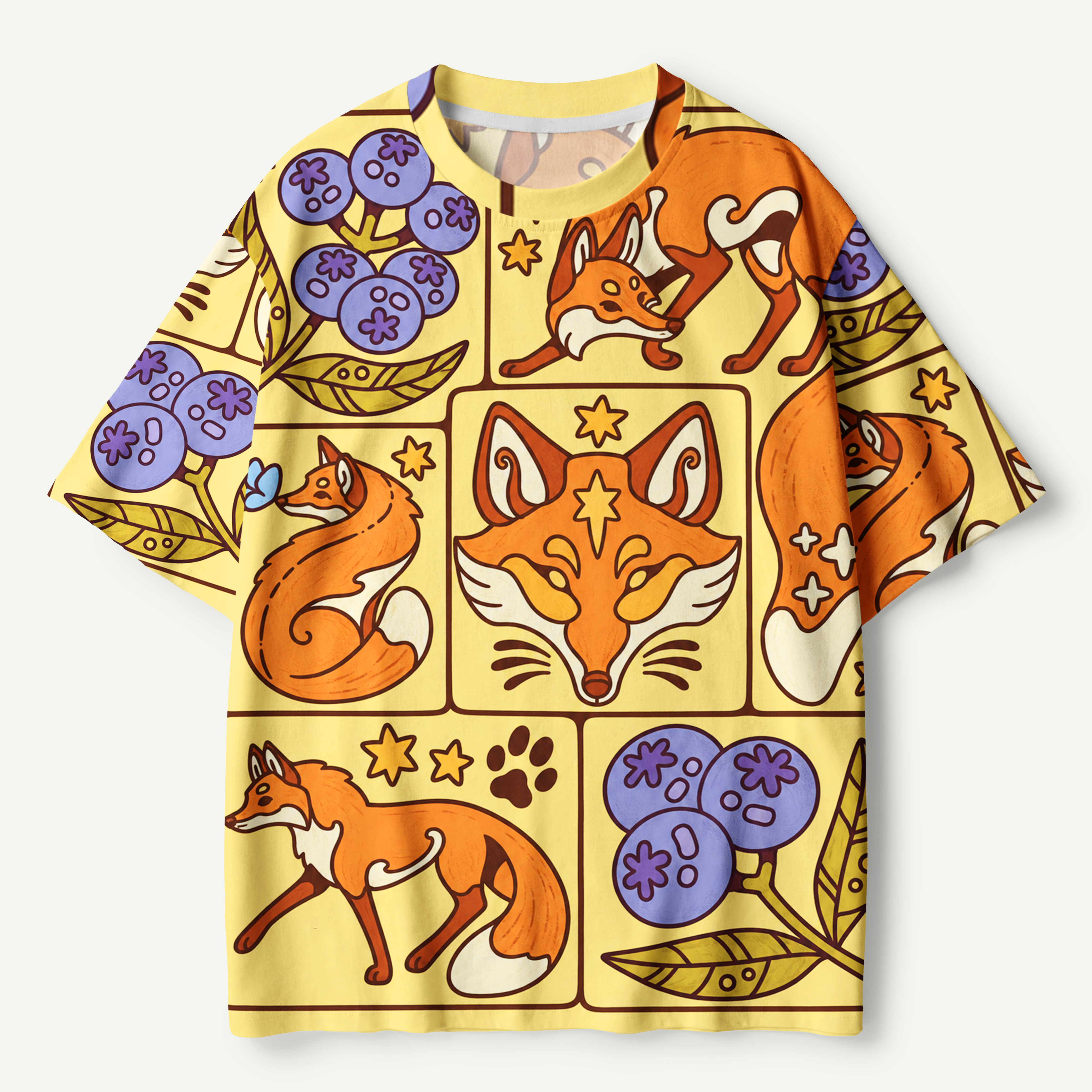 Colorful Cats Hidden In The Garden Premium Pure Cotton Tee