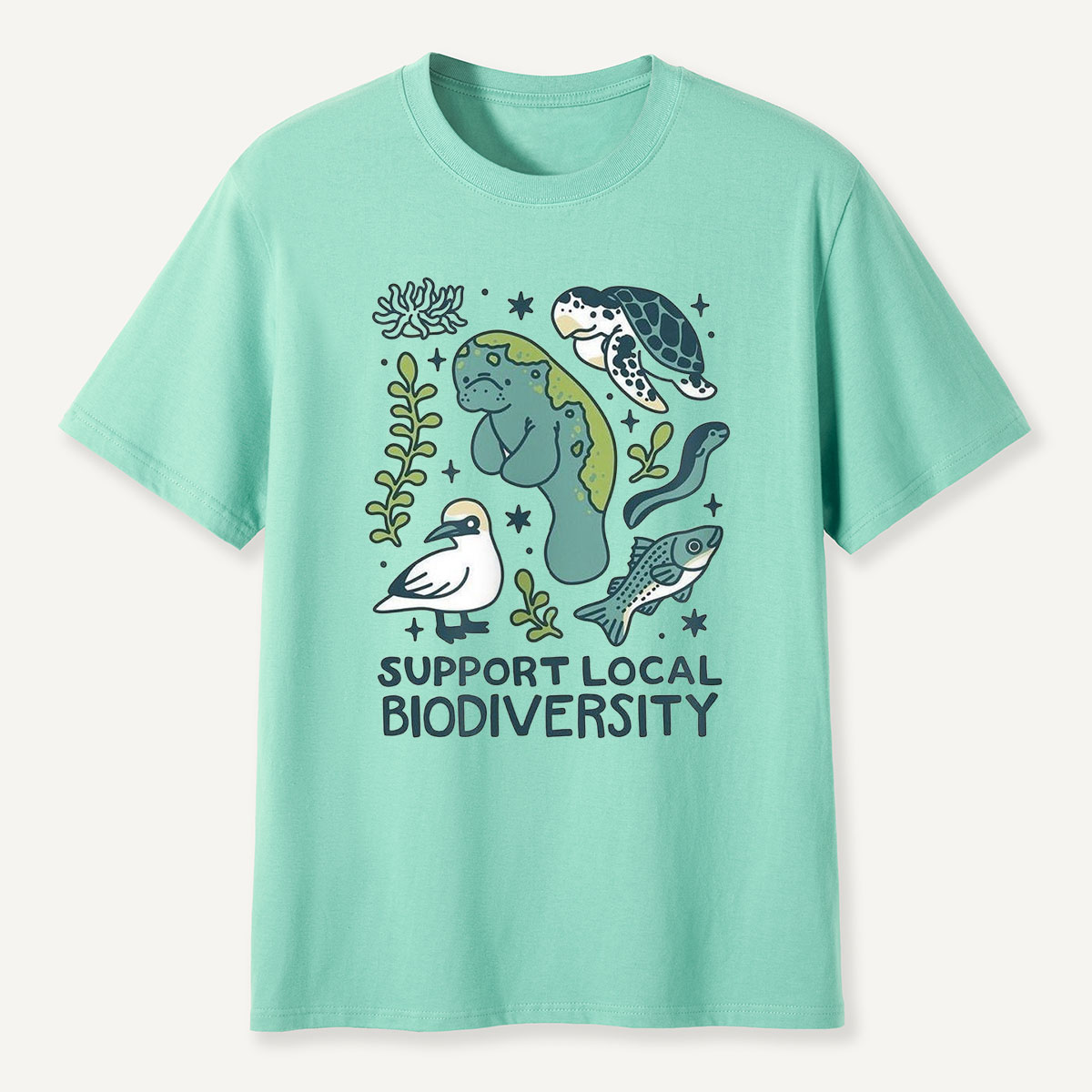 Support Local Biodiversity Aquatic Animals T-Shirt