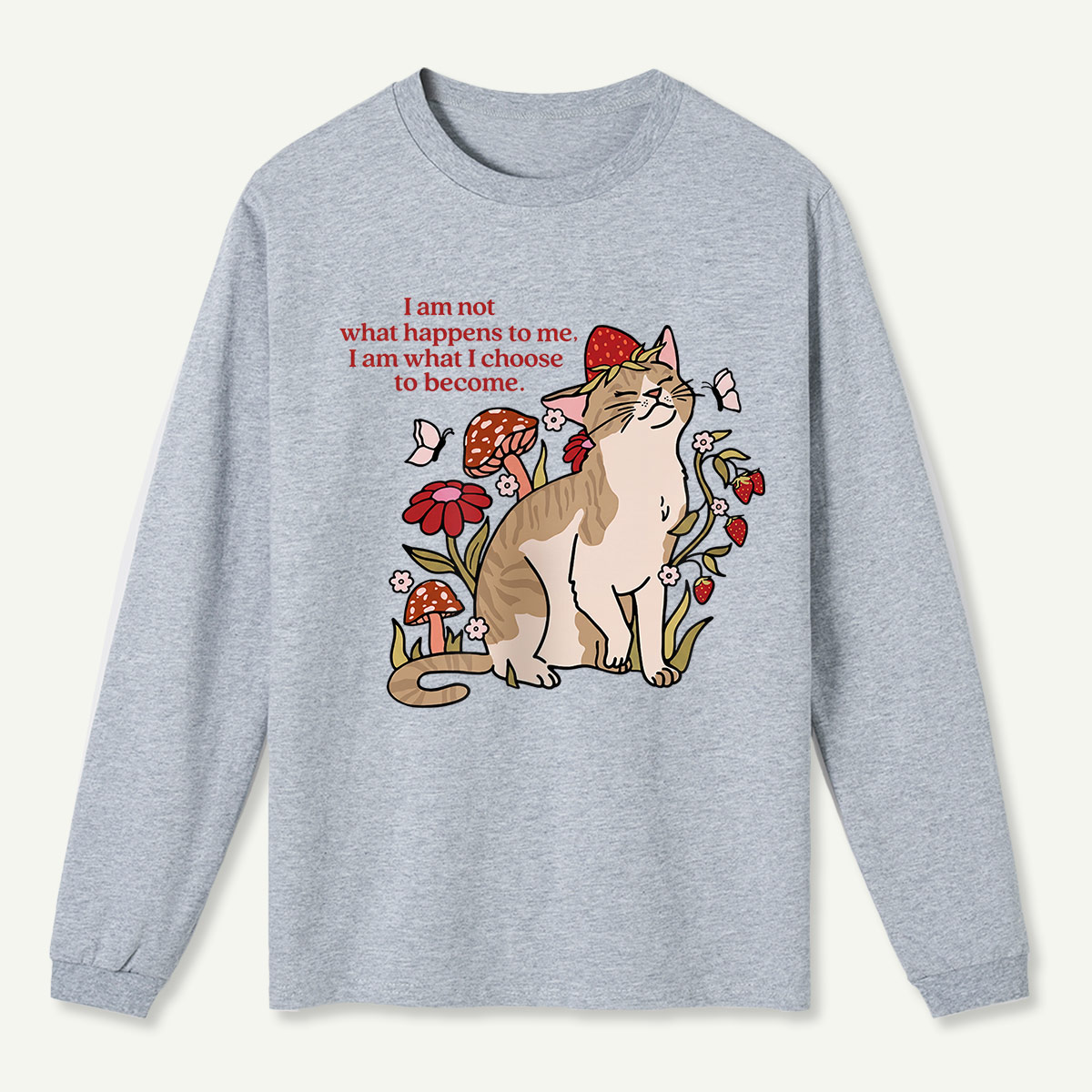 Forest Cat Quote Long Sleeve T-Shirt